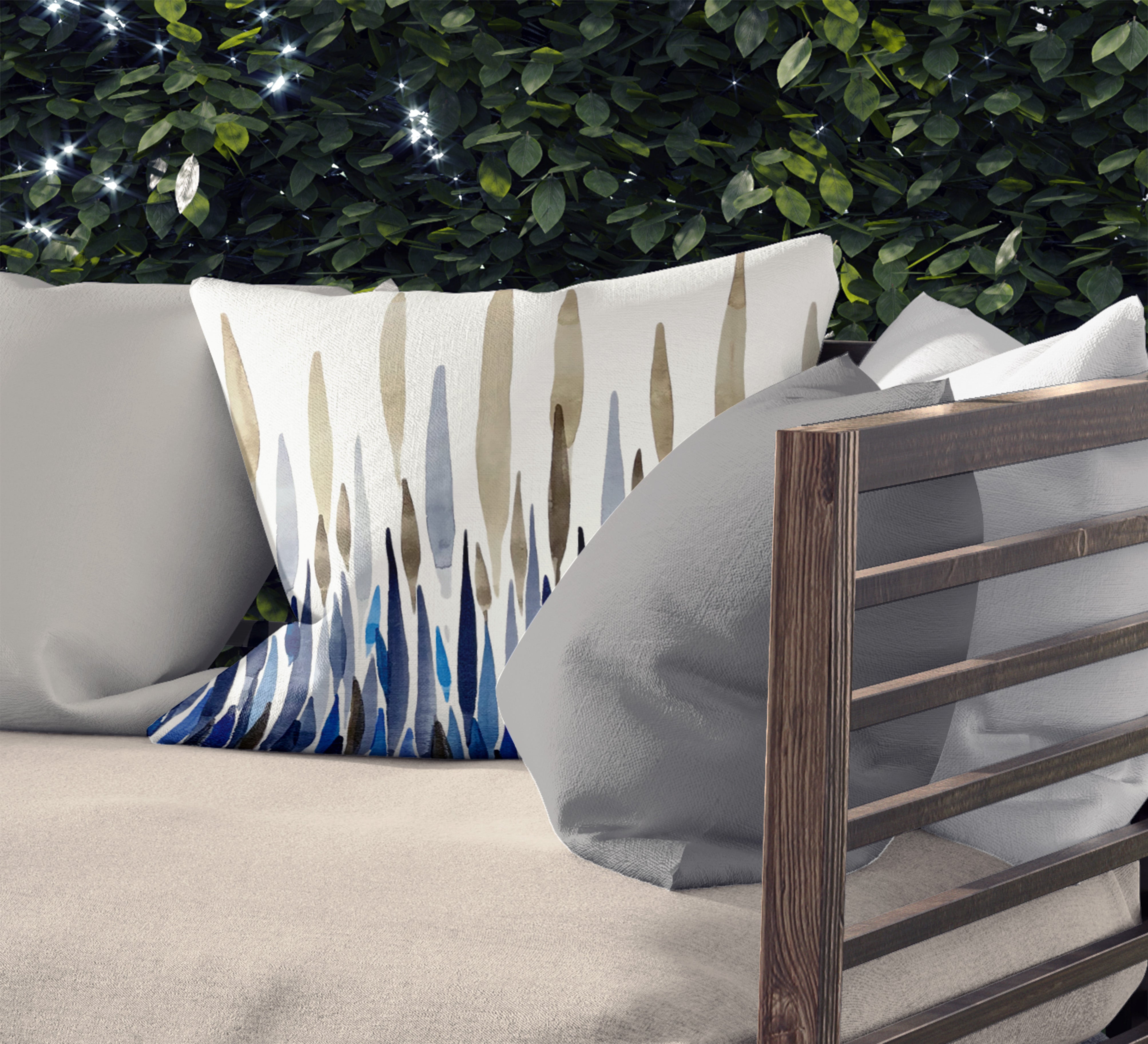 Throw pillows for outdoor spaces
