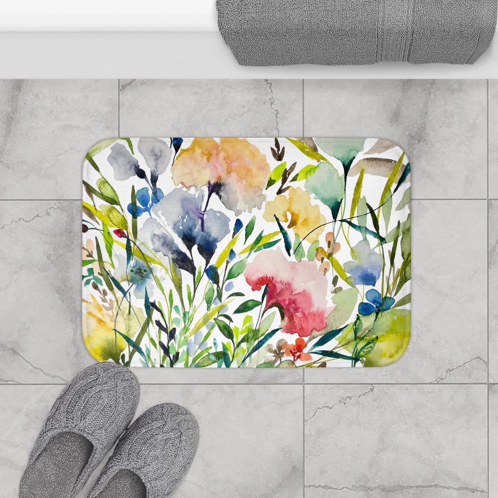 Flower Bathroom Mat - Leathaire - Polyester - Rubber - 4 Colors - ApolloBox