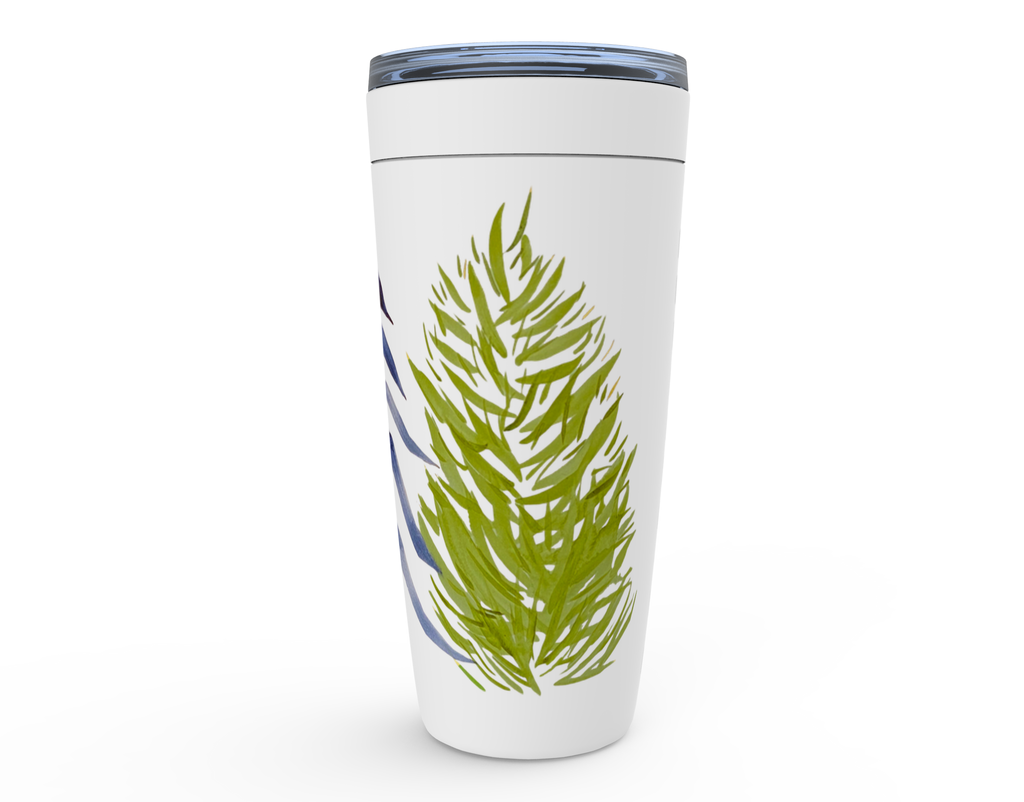 Three Pines Holiday Tumblers | Christmas Trees Travel Mug | Insulated Viking Tumblers Gifts