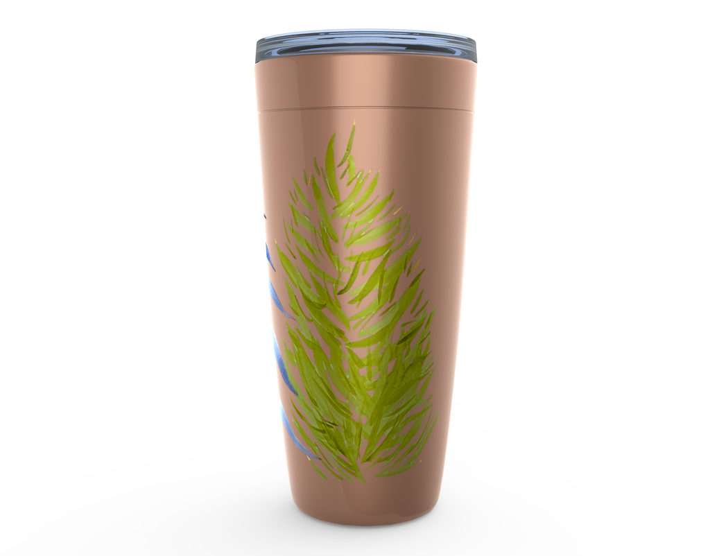 Three Pines Holiday Tumblers | Christmas Trees Travel Mug | Insulated Viking Tumblers Gifts