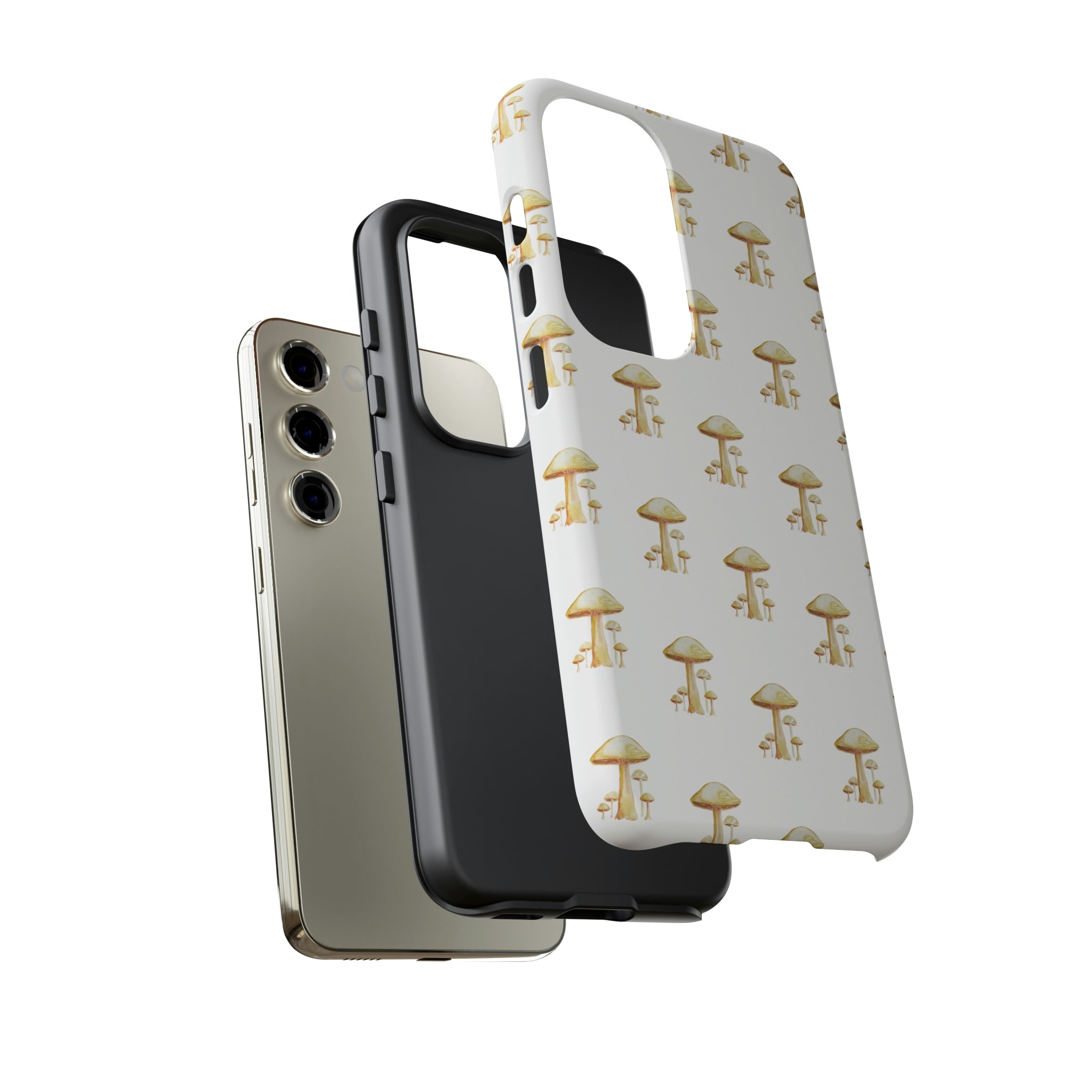 Golden Yellow Mushrooms on Cell Phone Cases | Tough Cases