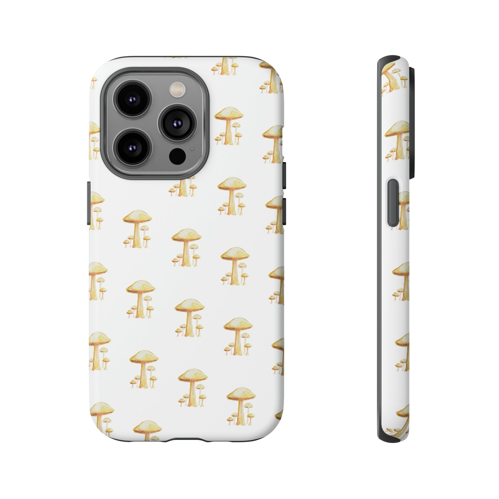 Golden Yellow Mushrooms on Cell Phone Cases | Tough Cases