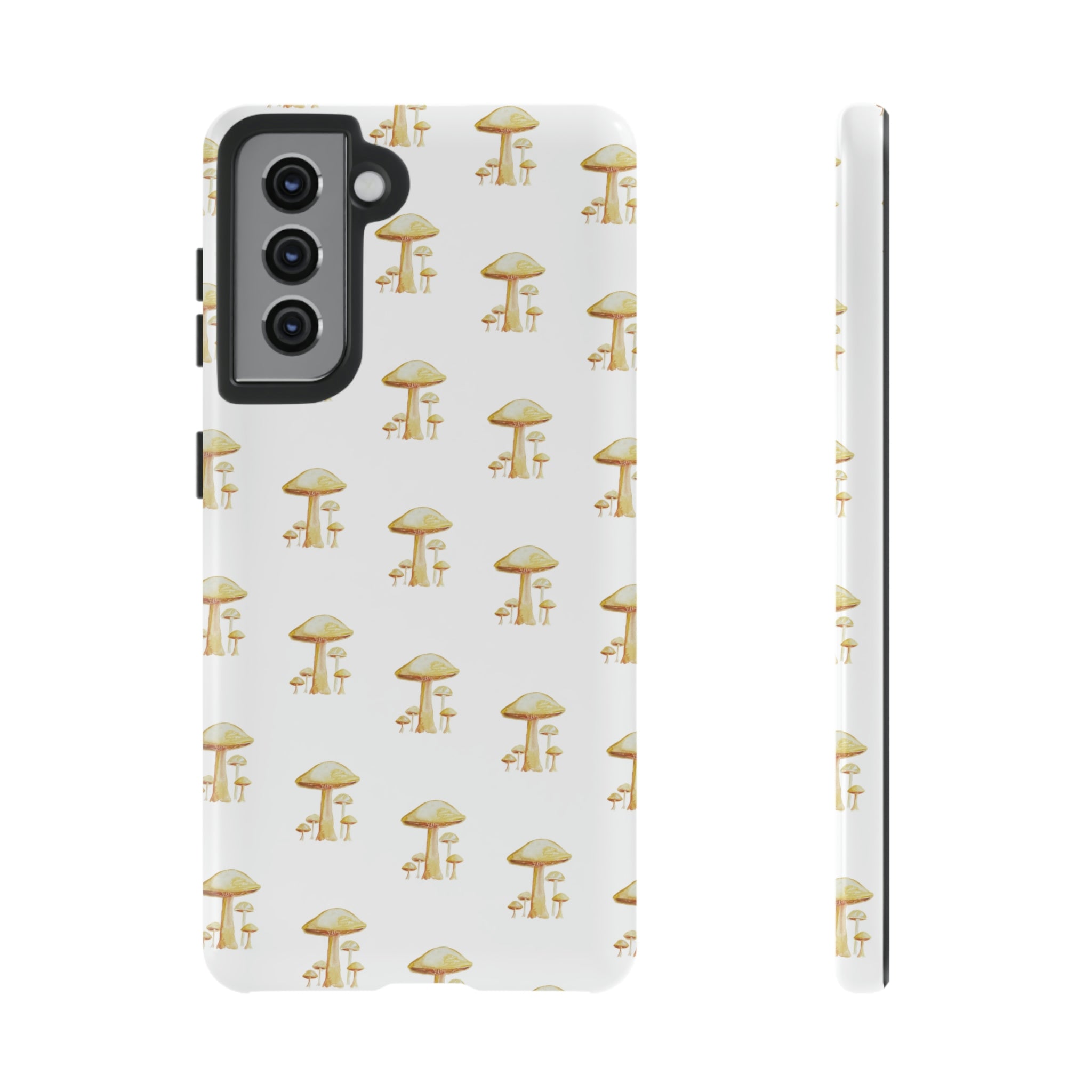 Golden Yellow Mushrooms on Cell Phone Cases | Tough Cases