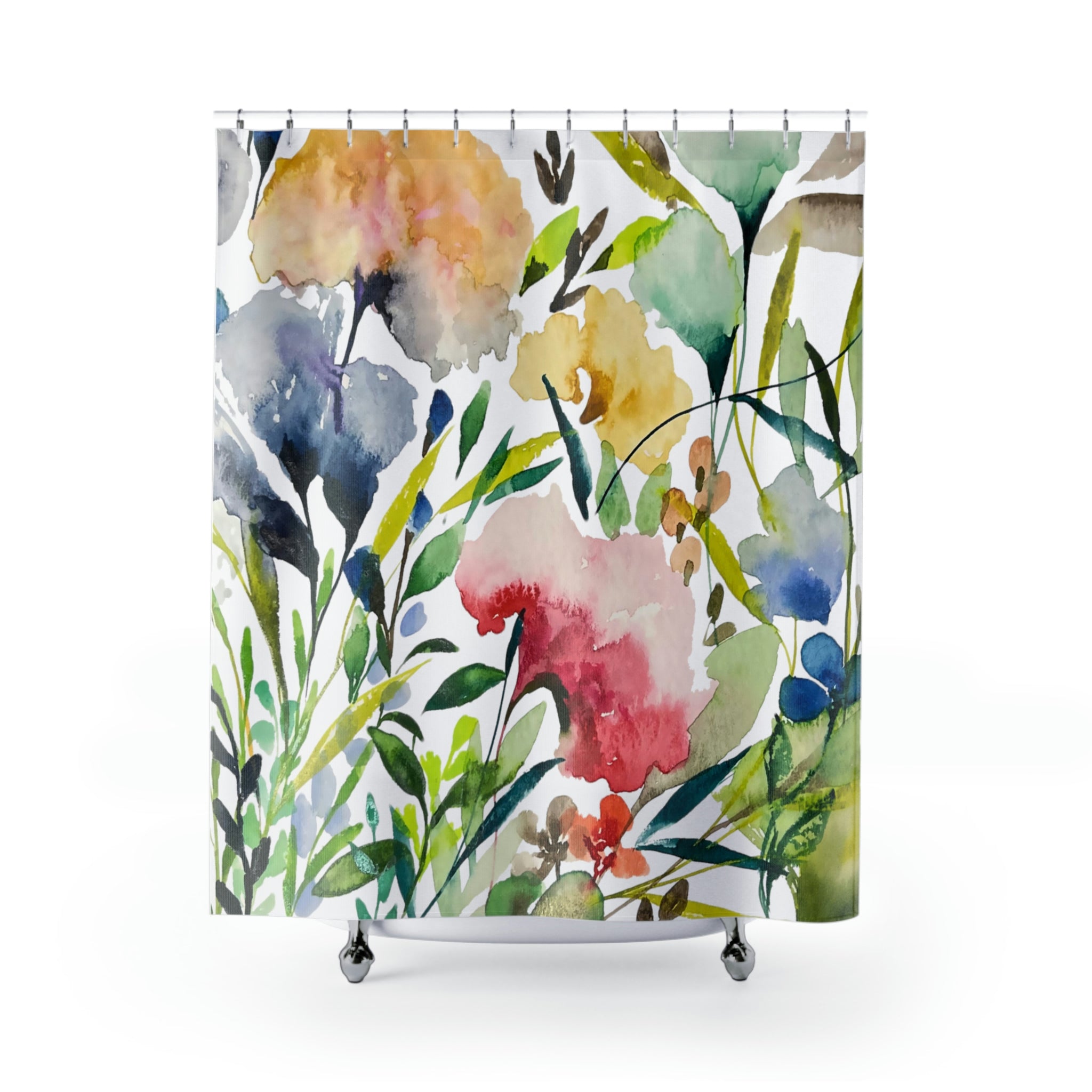 Flowers #4 Botanical Print on Shower Curtain