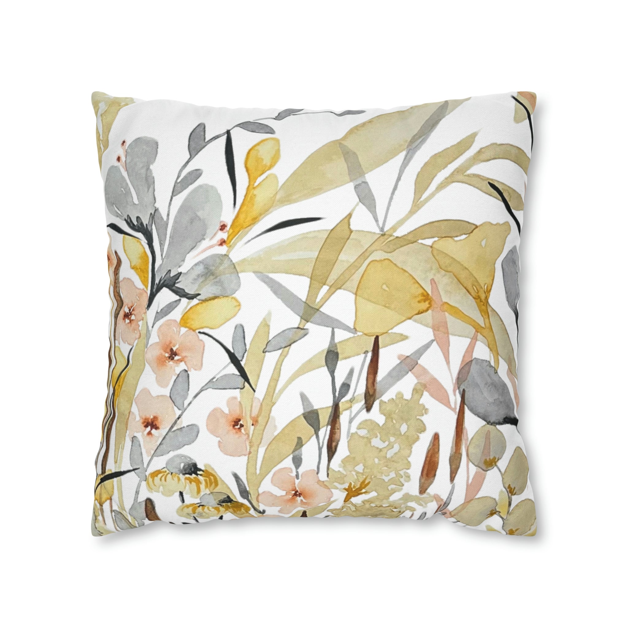 Soflora Botanical Garden Print on Throw Pillow Cover