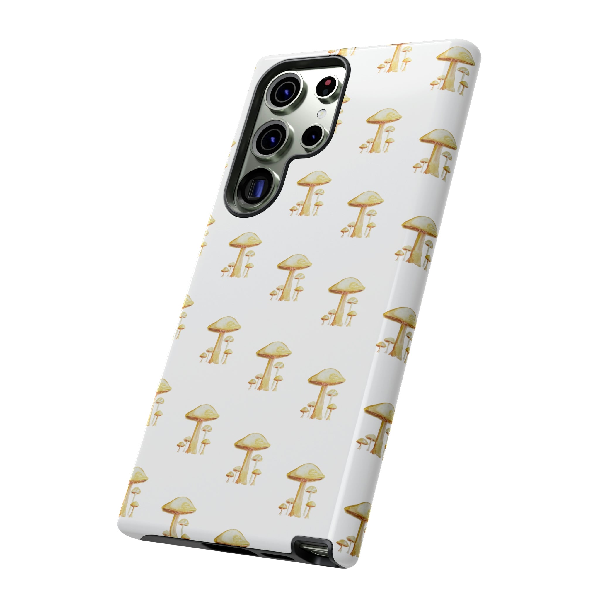 Golden Yellow Mushrooms on Cell Phone Cases | Tough Cases