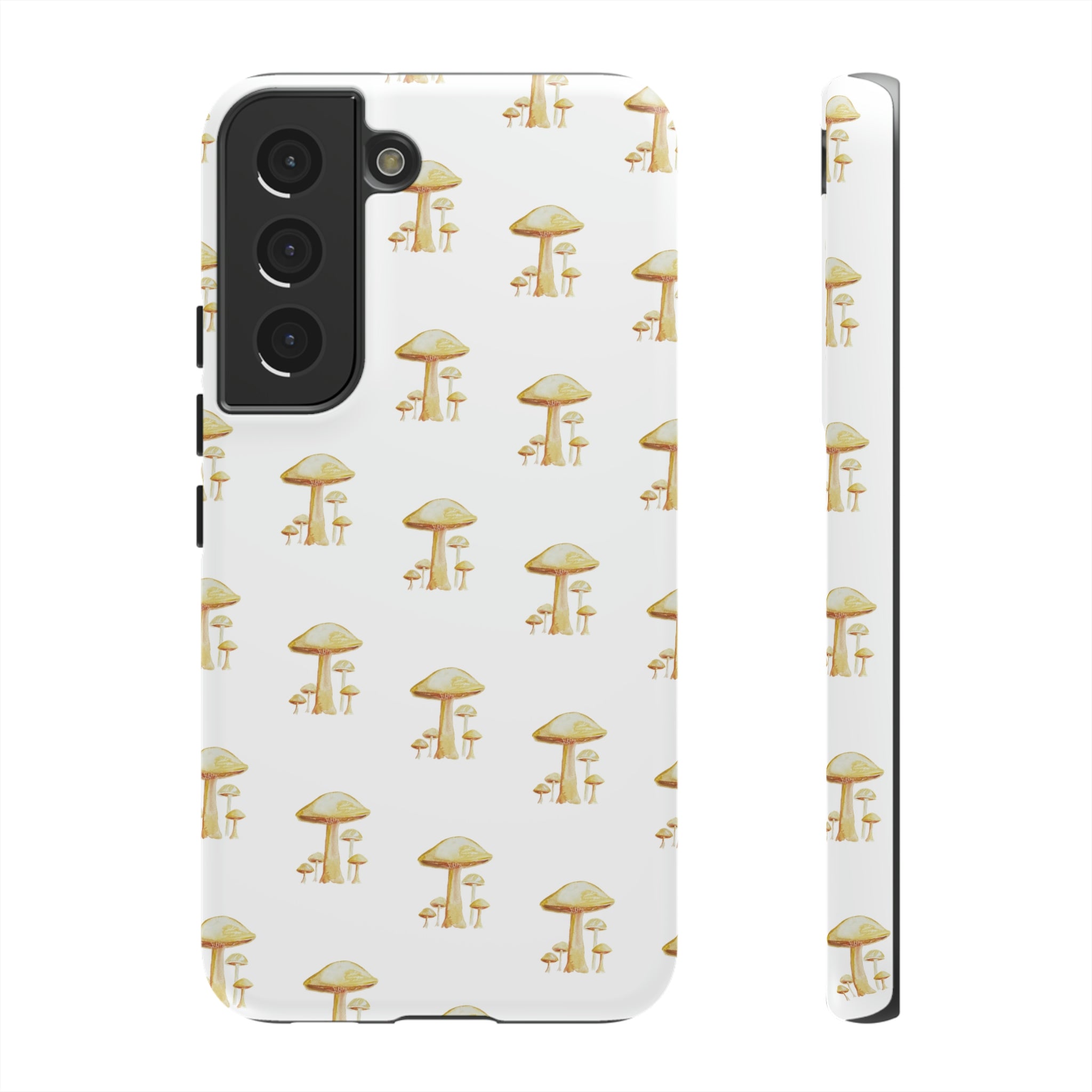 Golden Yellow Mushrooms on Cell Phone Cases | Tough Cases