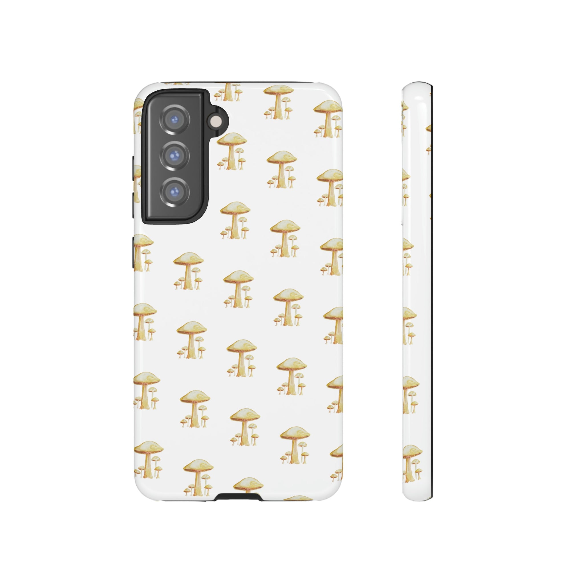 Golden Yellow Mushrooms on Cell Phone Cases | Tough Cases