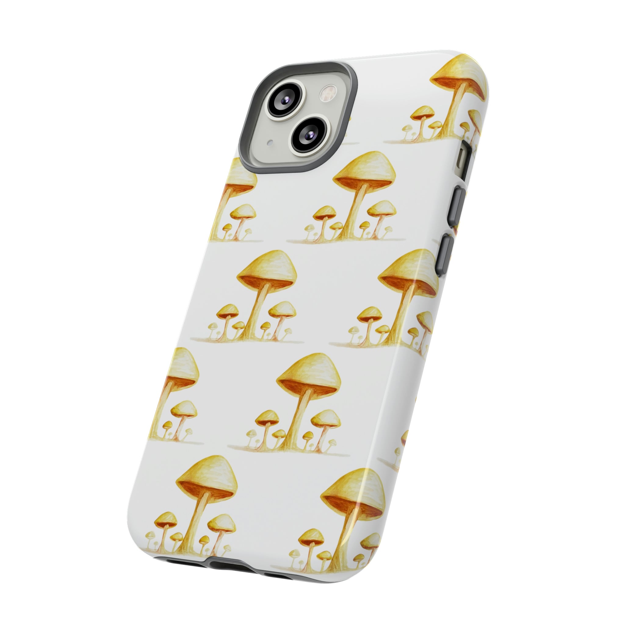 Yellow & Rust Mushrooms on Cell Phone Cases | Tough Cases