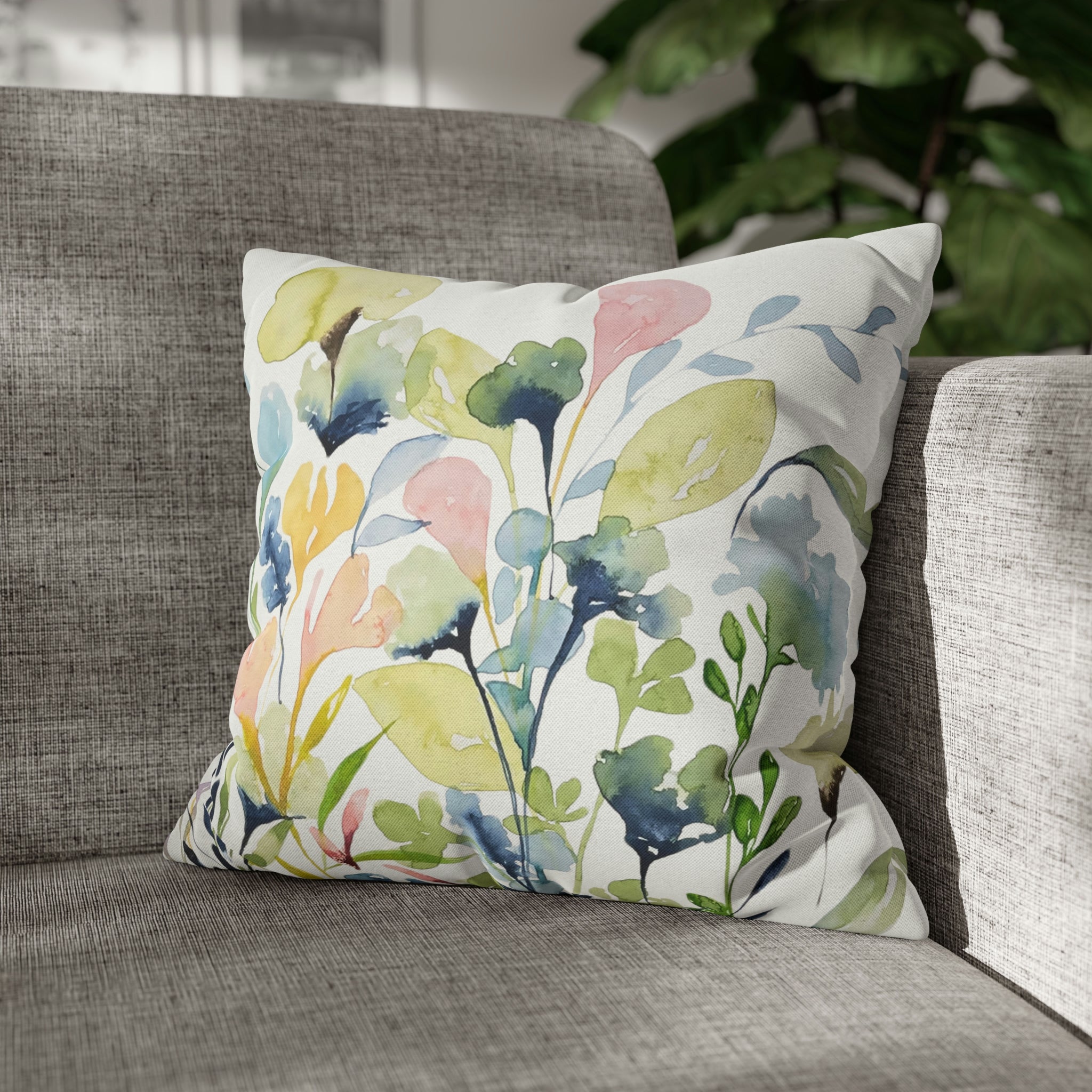 Prairie Wildflowers #2 Botanical Garden Print on Throw Pillow Cover