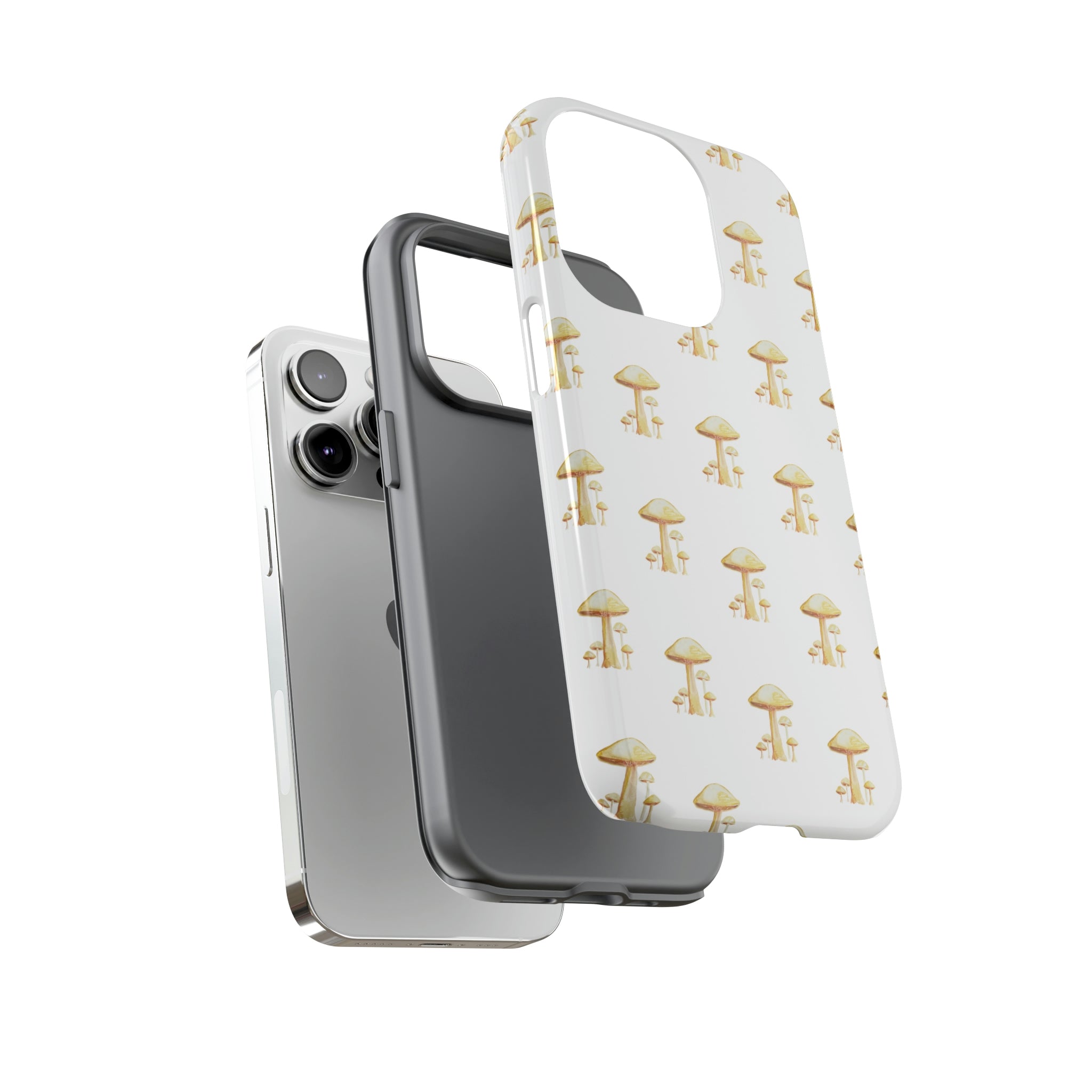 Golden Yellow Mushrooms on Cell Phone Cases | Tough Cases