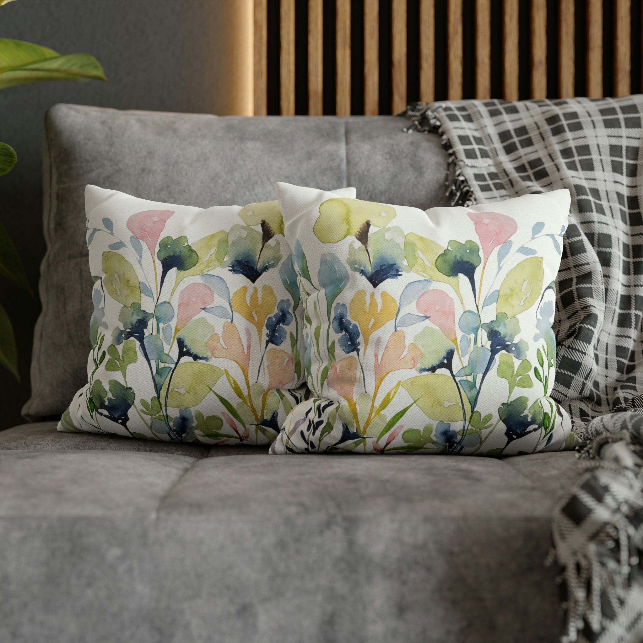 Prairie Wildflowers #2 Botanical Garden Print on Throw Pillow Cover