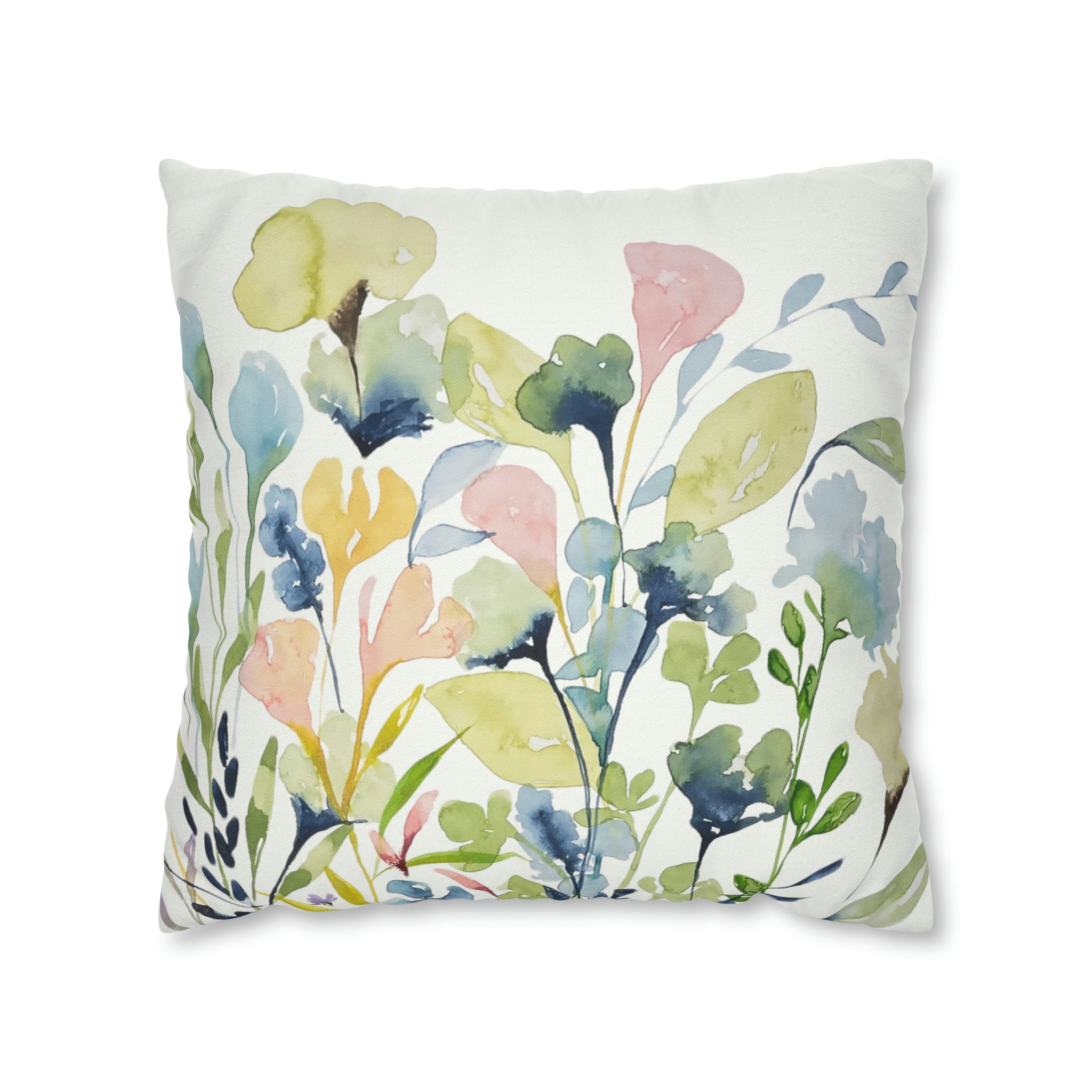 Prairie Wildflowers #2 Botanical Garden Print on Throw Pillow Cover