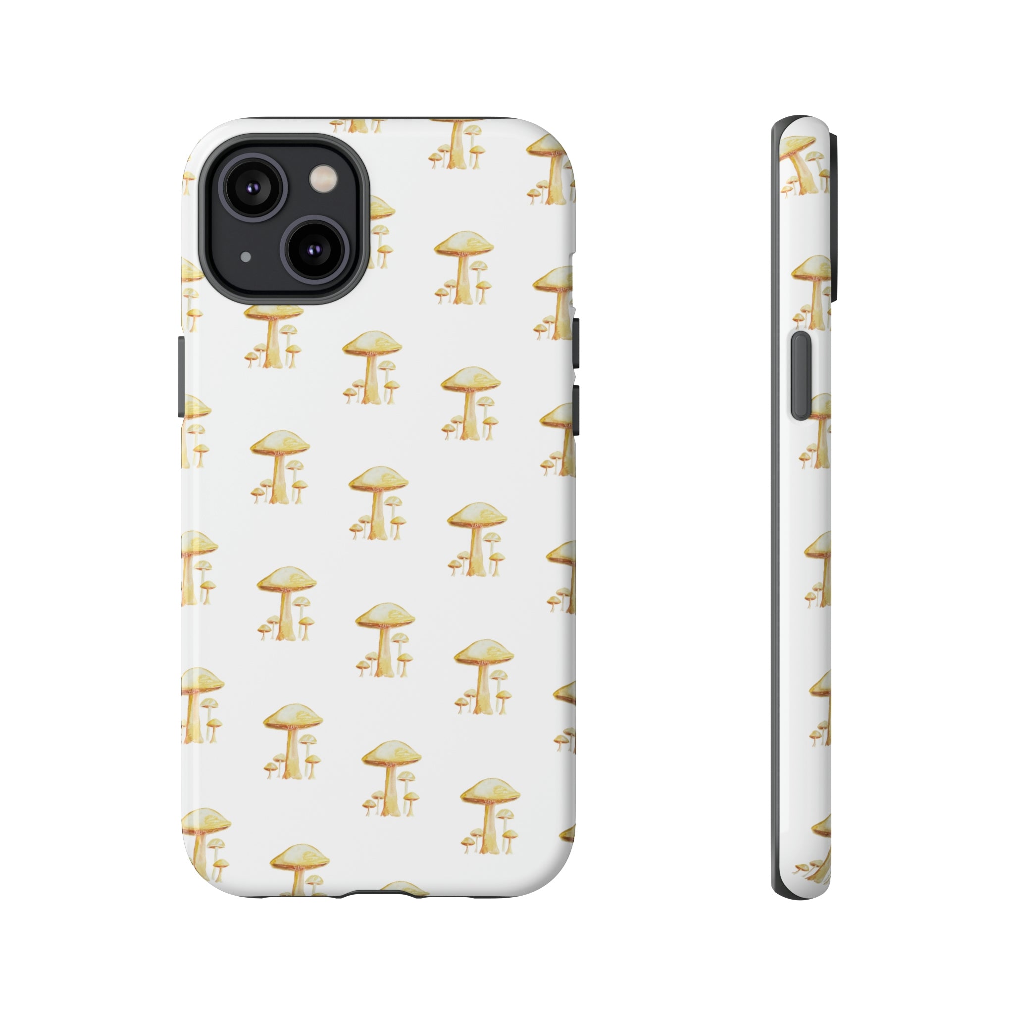 Golden Yellow Mushrooms on Cell Phone Cases | Tough Cases