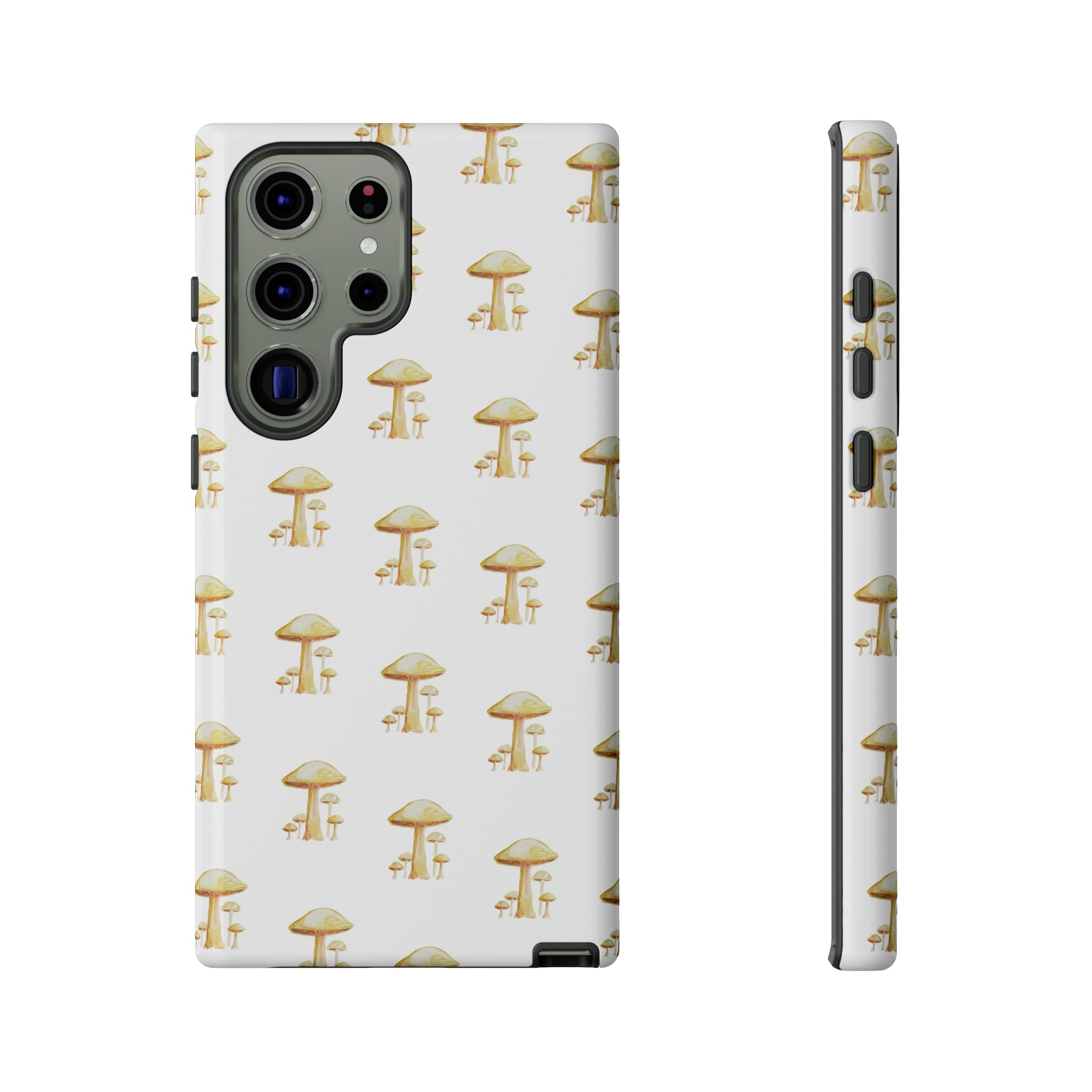 Golden Yellow Mushrooms on Cell Phone Cases | Tough Cases