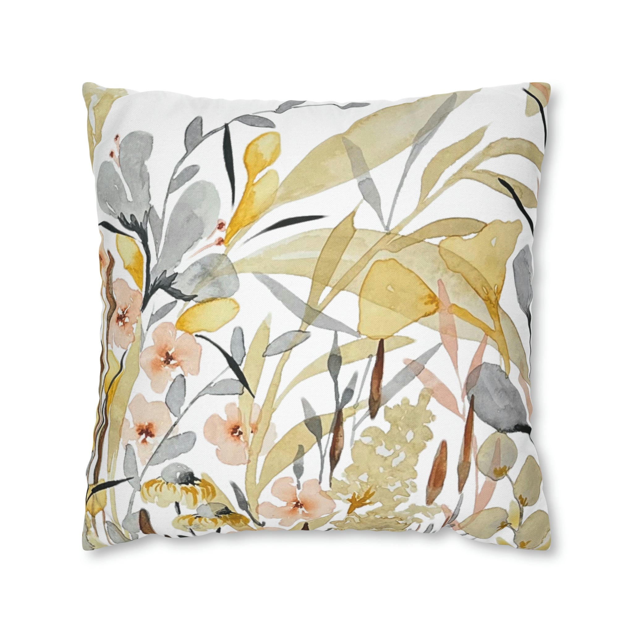 Soflora Botanical Garden Print on Throw Pillow Cover
