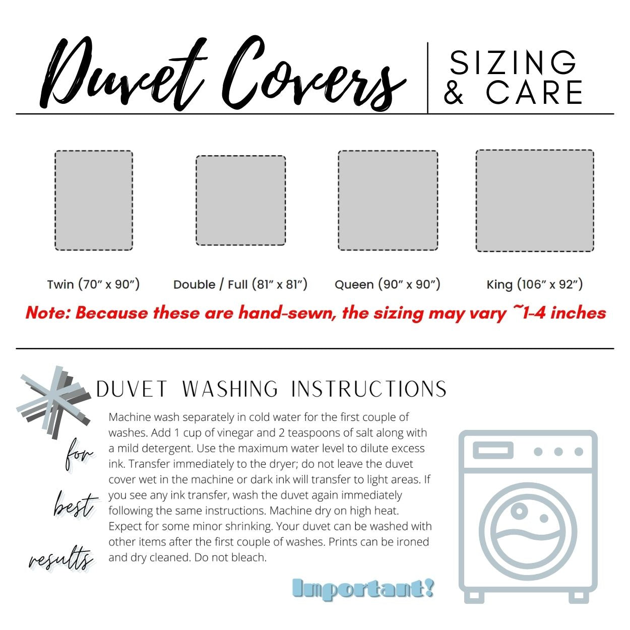 Alpine Slopes King Duvet Cover in King, Queen, Full, Twin Standard Sizes