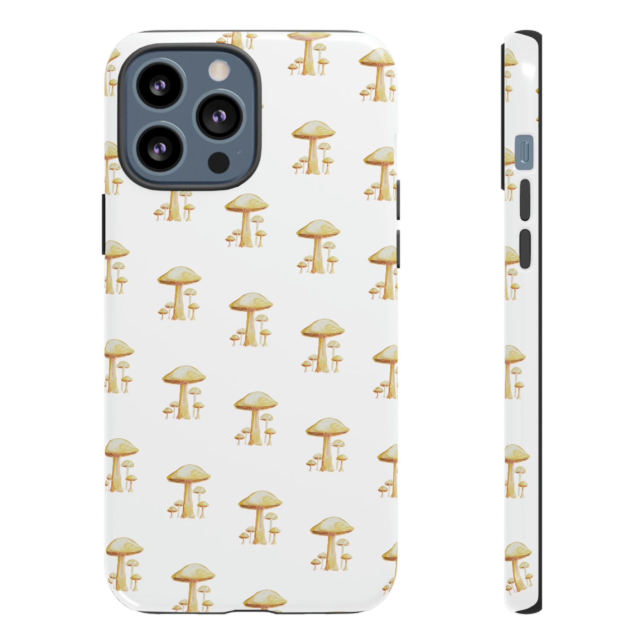 Golden Yellow Mushrooms on Cell Phone Cases | Tough Cases