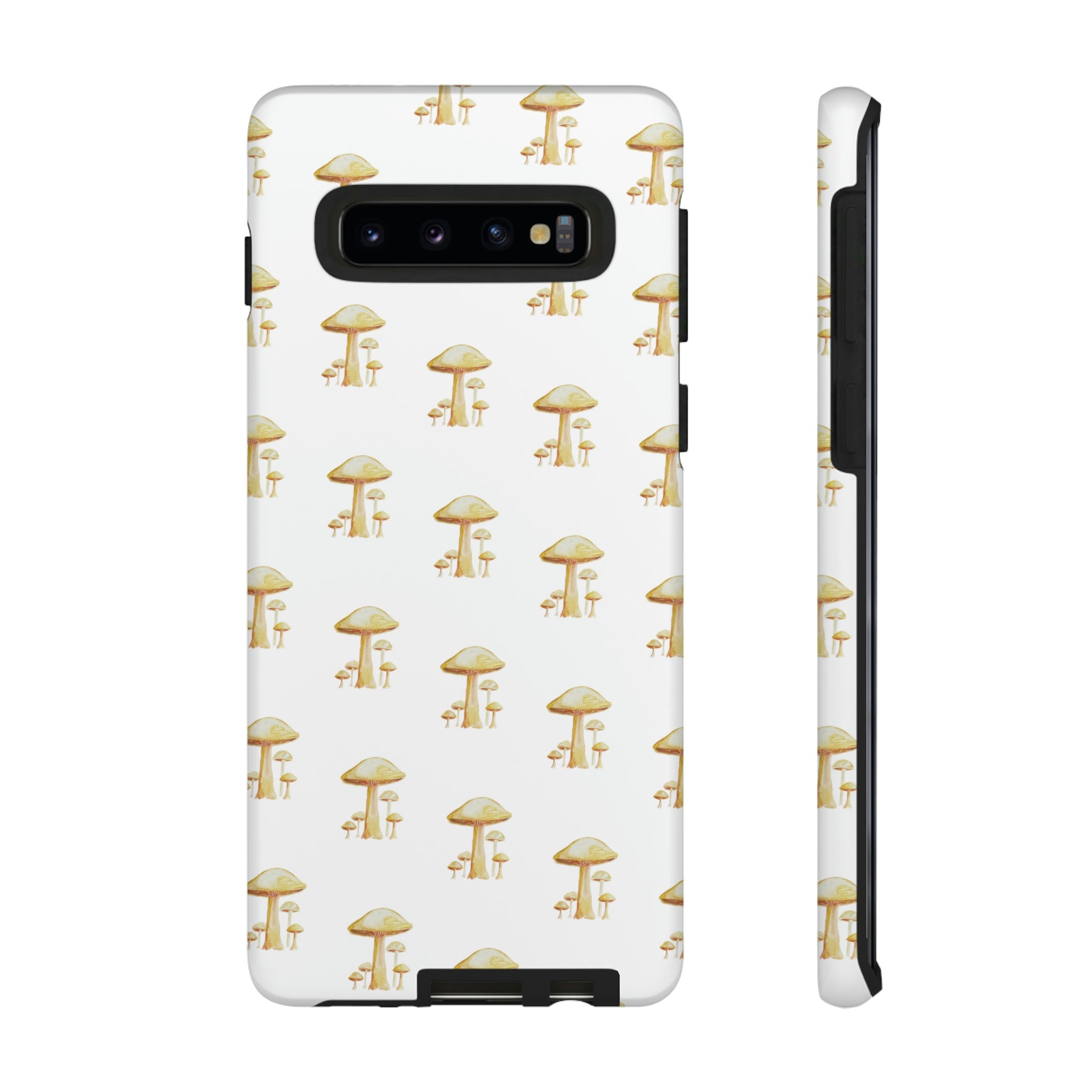 Golden Yellow Mushrooms on Cell Phone Cases | Tough Cases