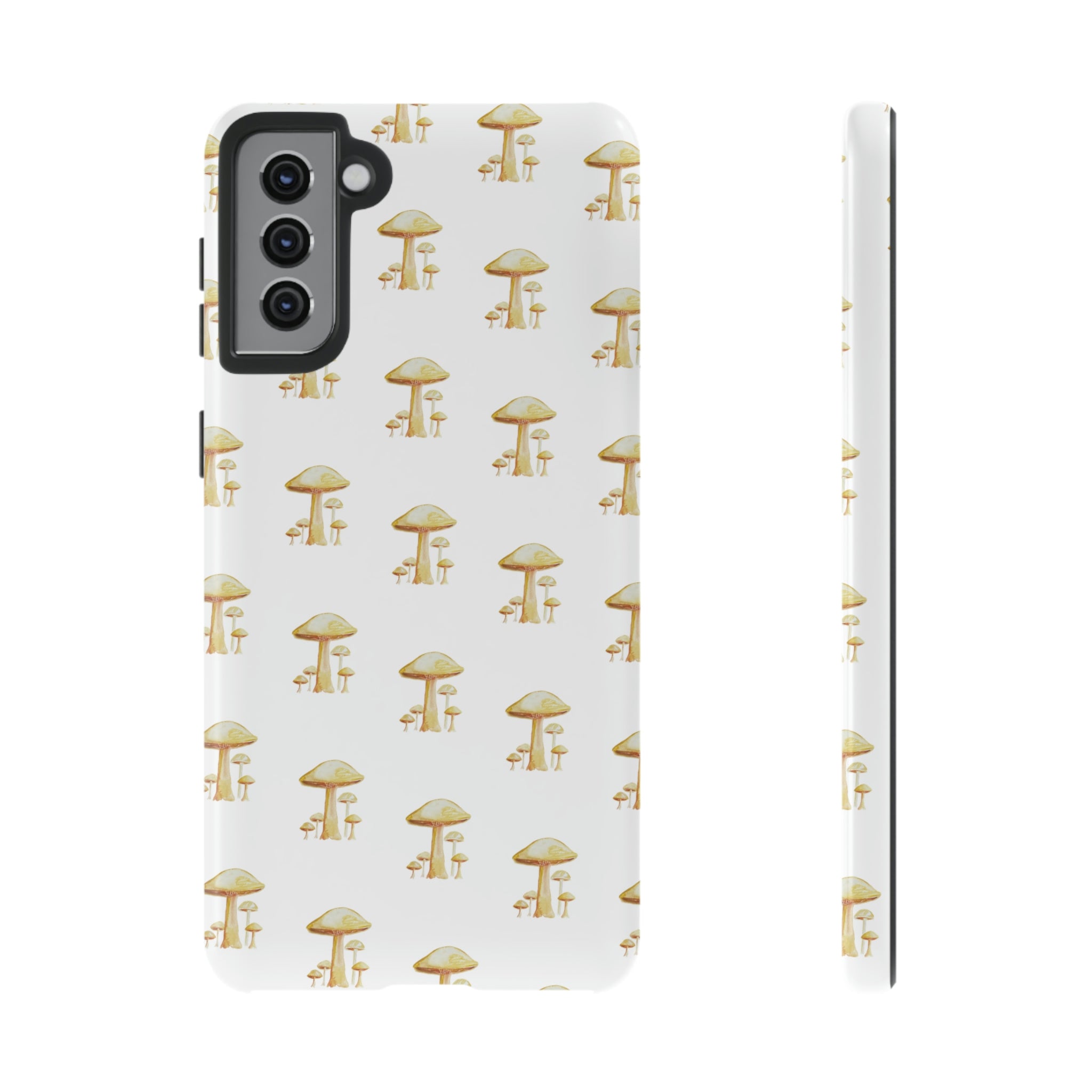 Golden Yellow Mushrooms on Cell Phone Cases | Tough Cases