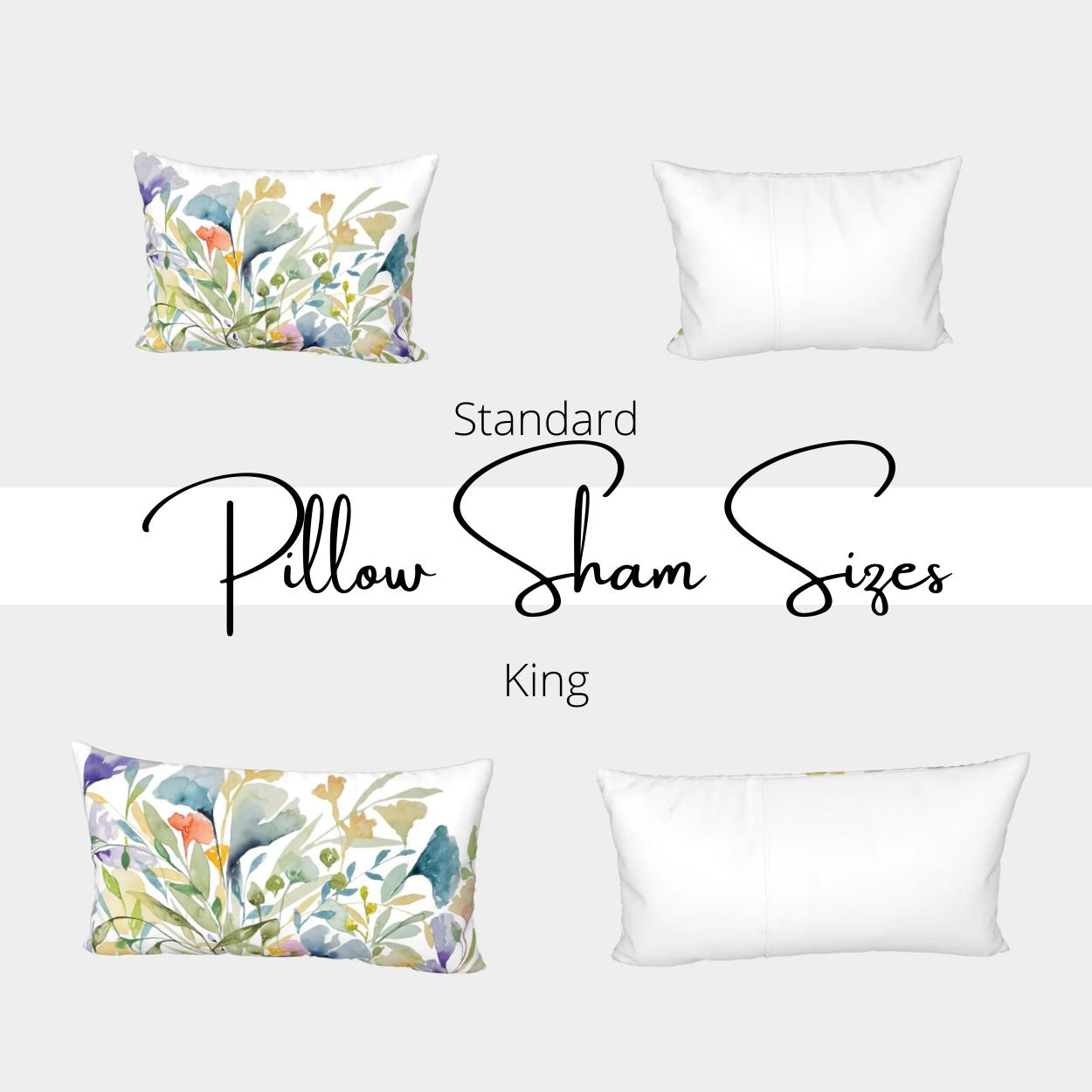 Springles #2 Botanical Garden Print on Bed Pillow Sham