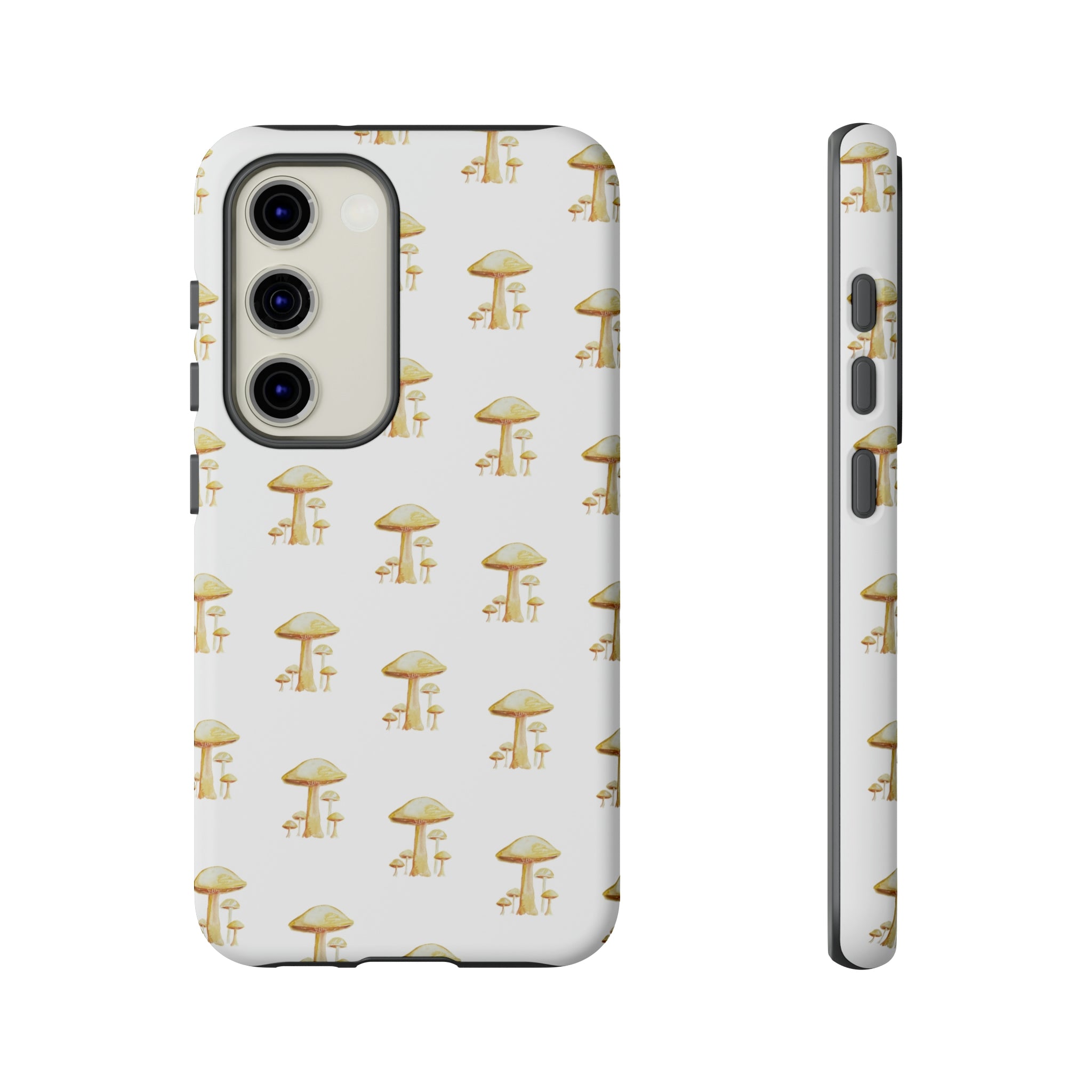 Golden Yellow Mushrooms on Cell Phone Cases | Tough Cases