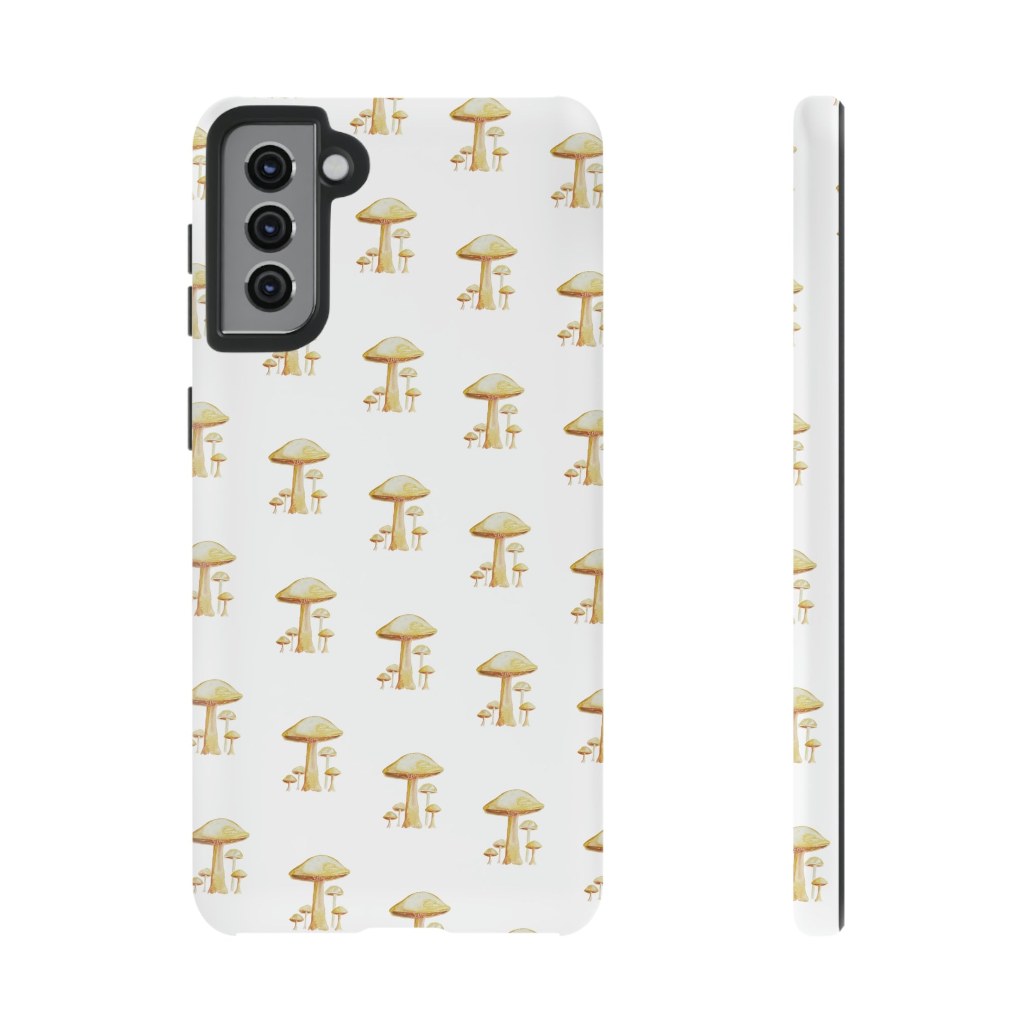 Golden Yellow Mushrooms on Cell Phone Cases | Tough Cases