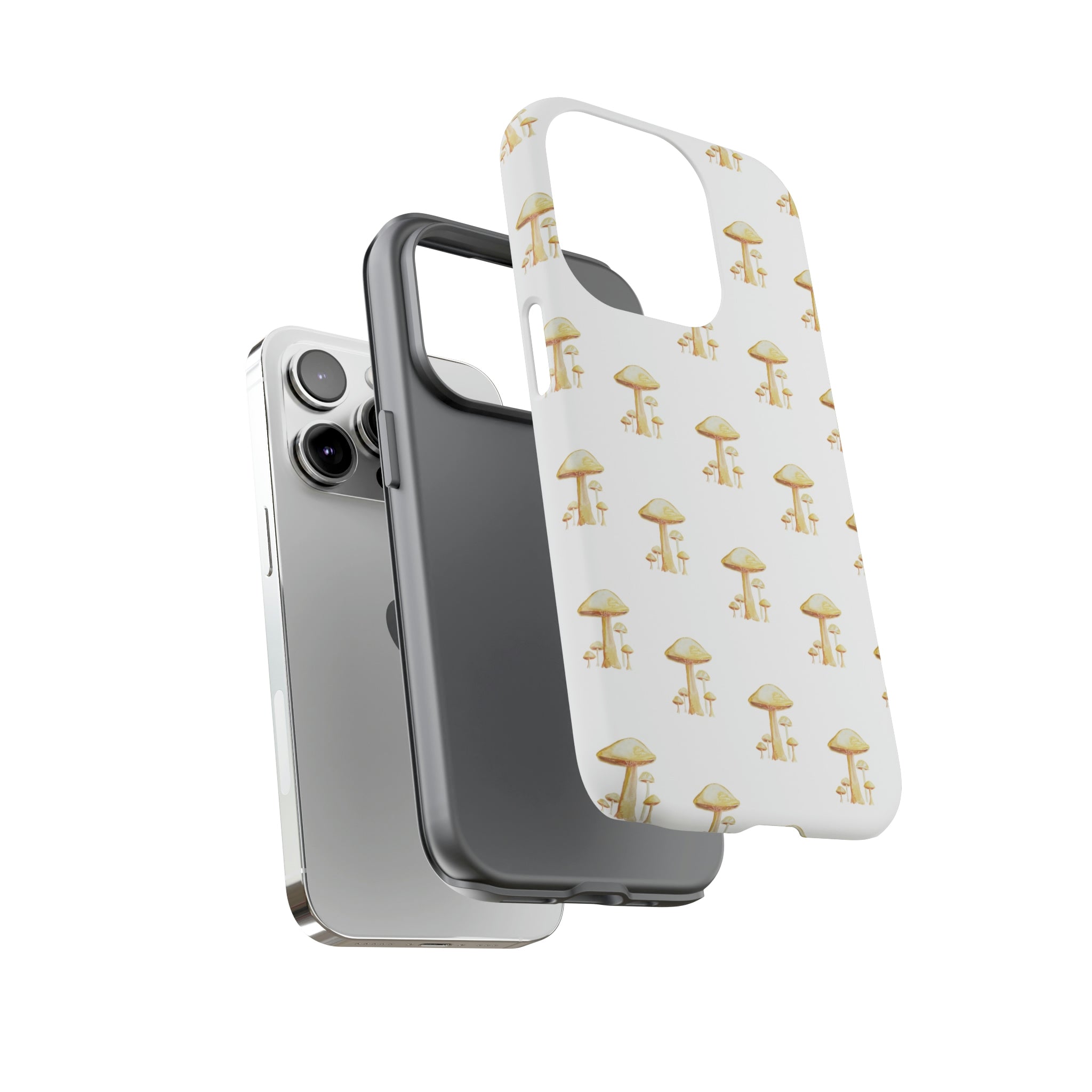 Golden Yellow Mushrooms on Cell Phone Cases | Tough Cases