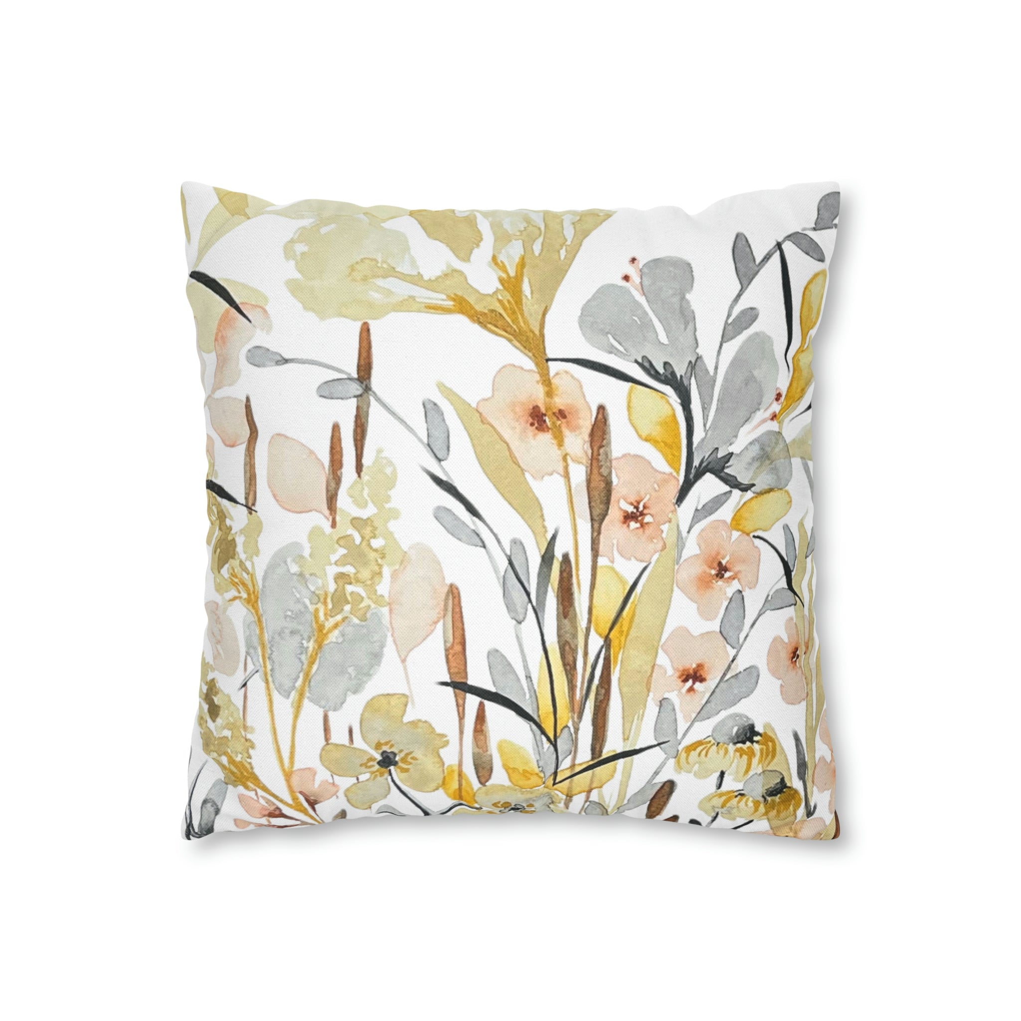 Soflora Botanical Garden Print on Throw Pillow Cover