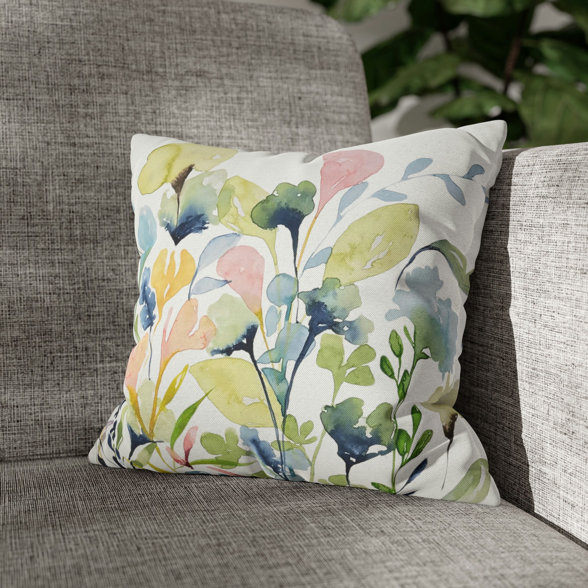 Prairie Wildflowers #2 Botanical Garden Print on Throw Pillow Cover