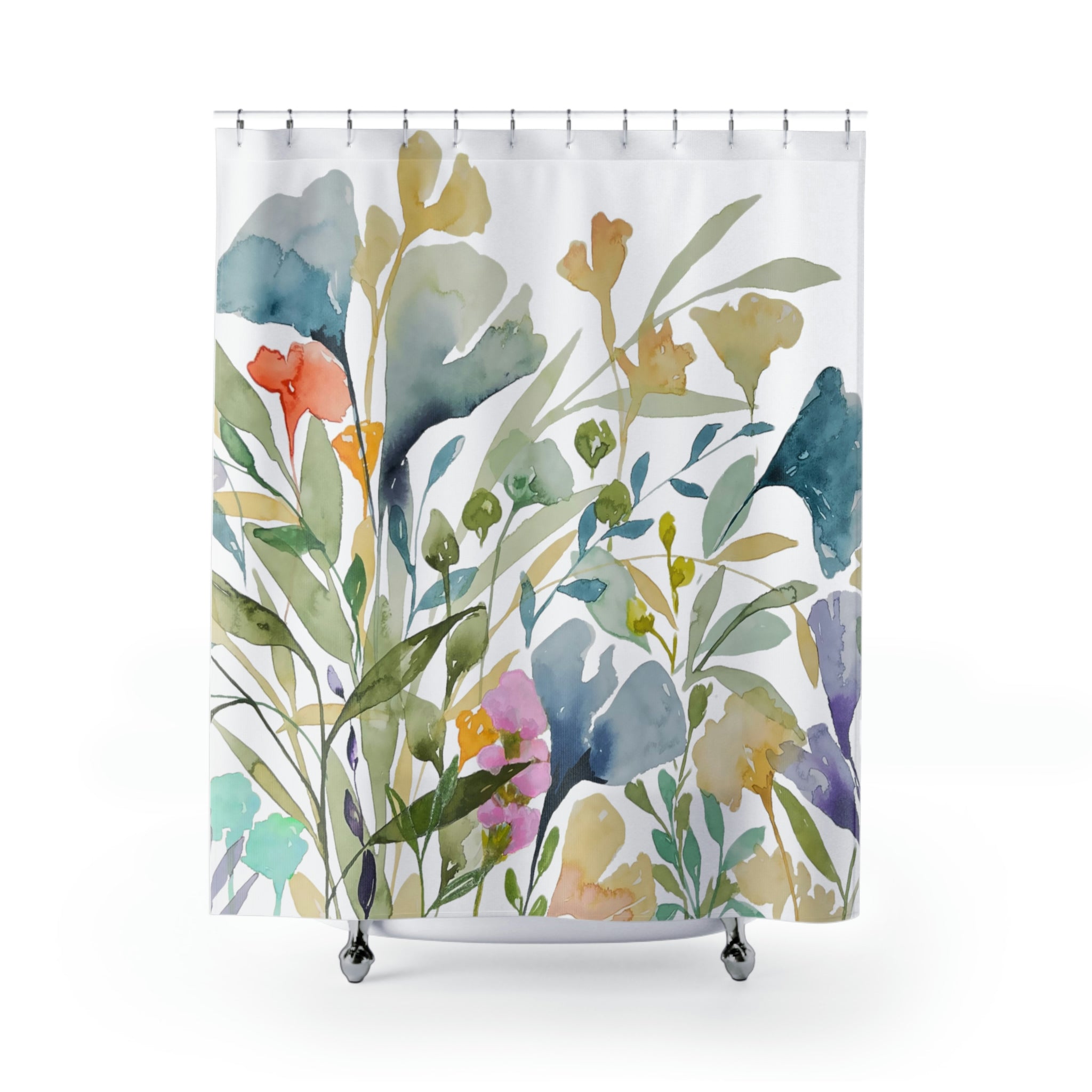 Springles #2 Botanical Garden Print on Shower Curtain