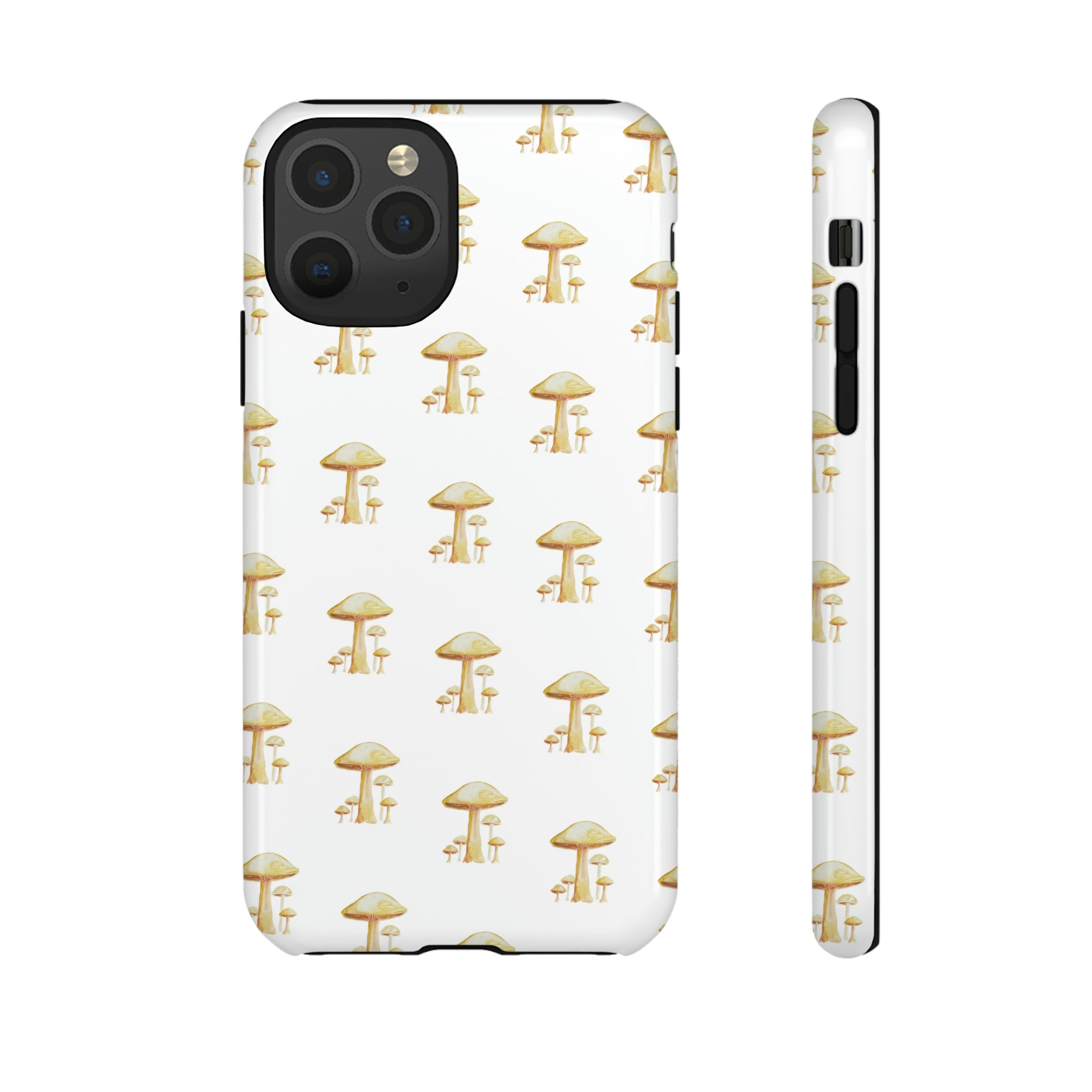 Golden Yellow Mushrooms on Cell Phone Cases | Tough Cases