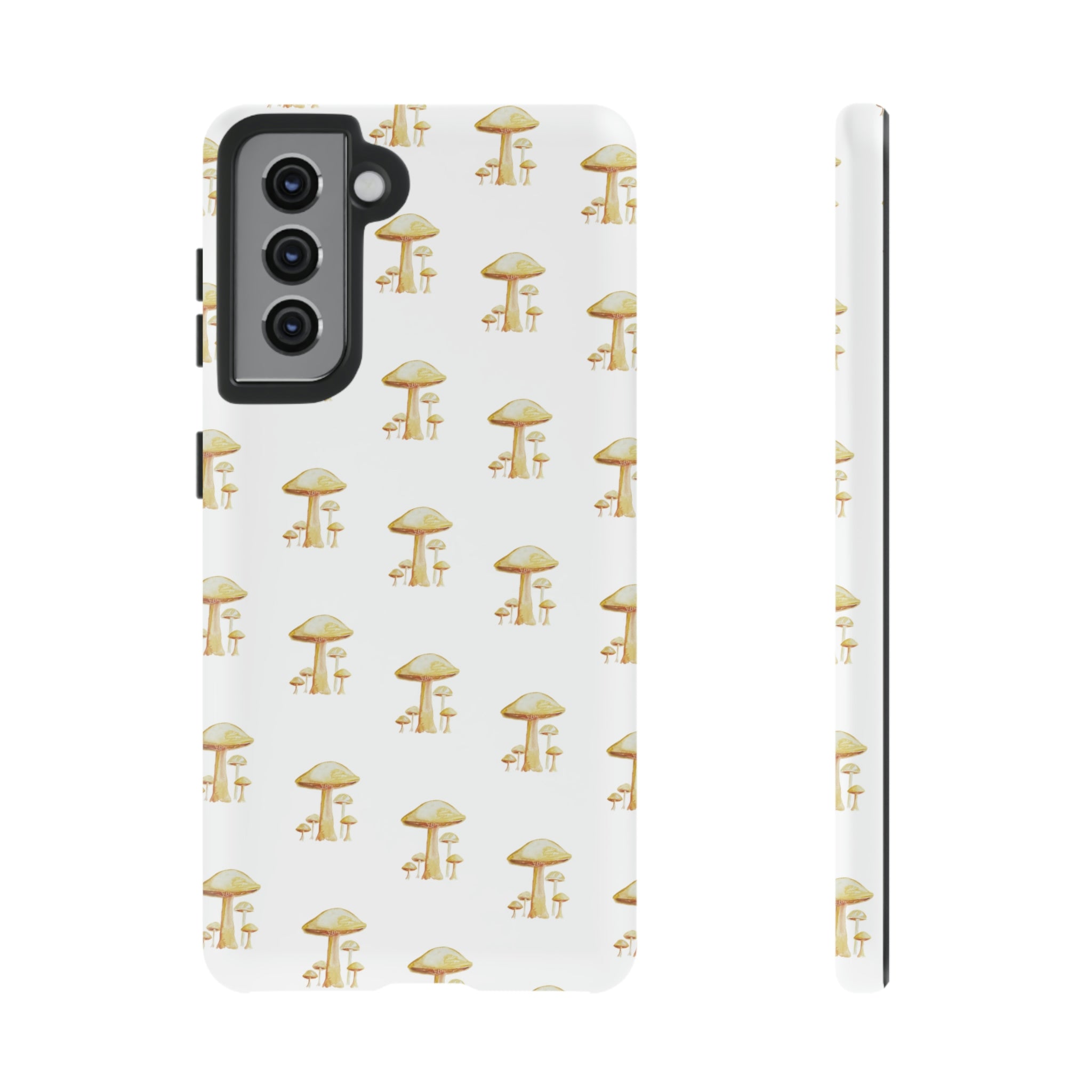 Golden Yellow Mushrooms on Cell Phone Cases | Tough Cases