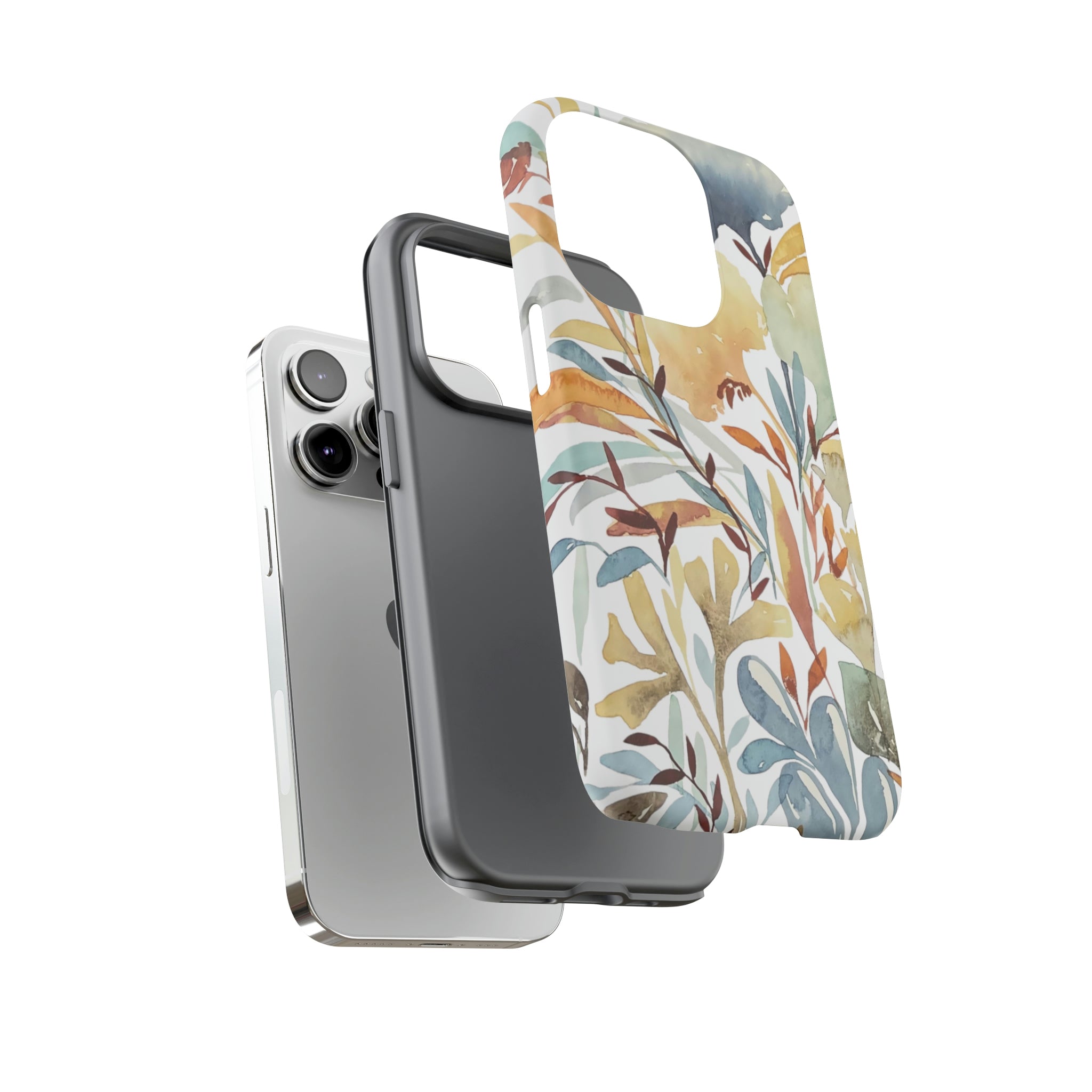 Autumn Garden Botanical Print on Cell Phone Cases | Apple iPhone, Samsung Galaxy, Google Pixel