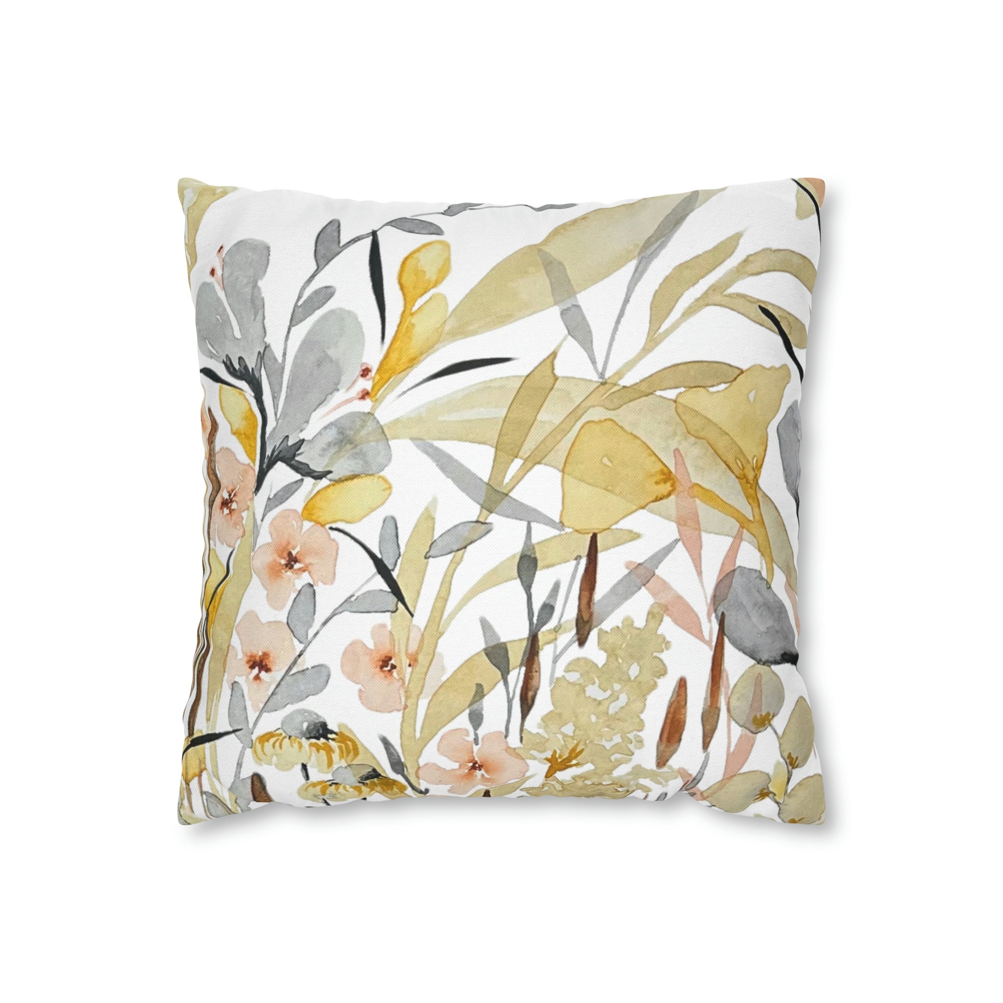 Soflora Botanical Garden Print on Throw Pillow Cover