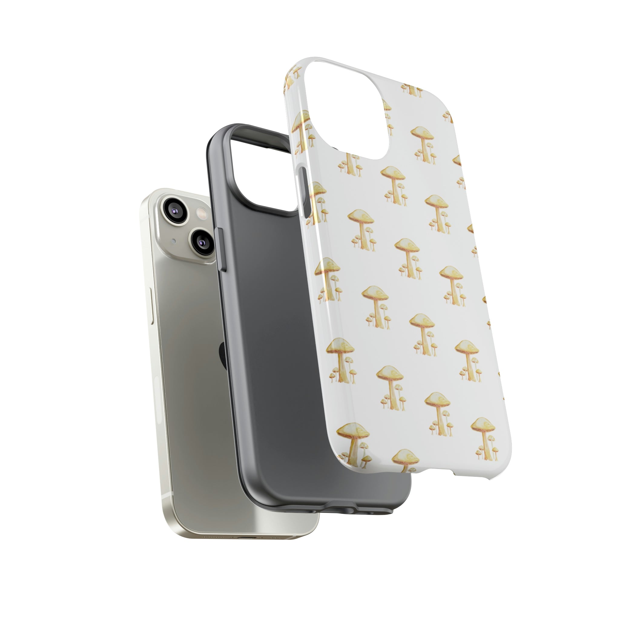 Golden Yellow Mushrooms on Cell Phone Cases | Tough Cases