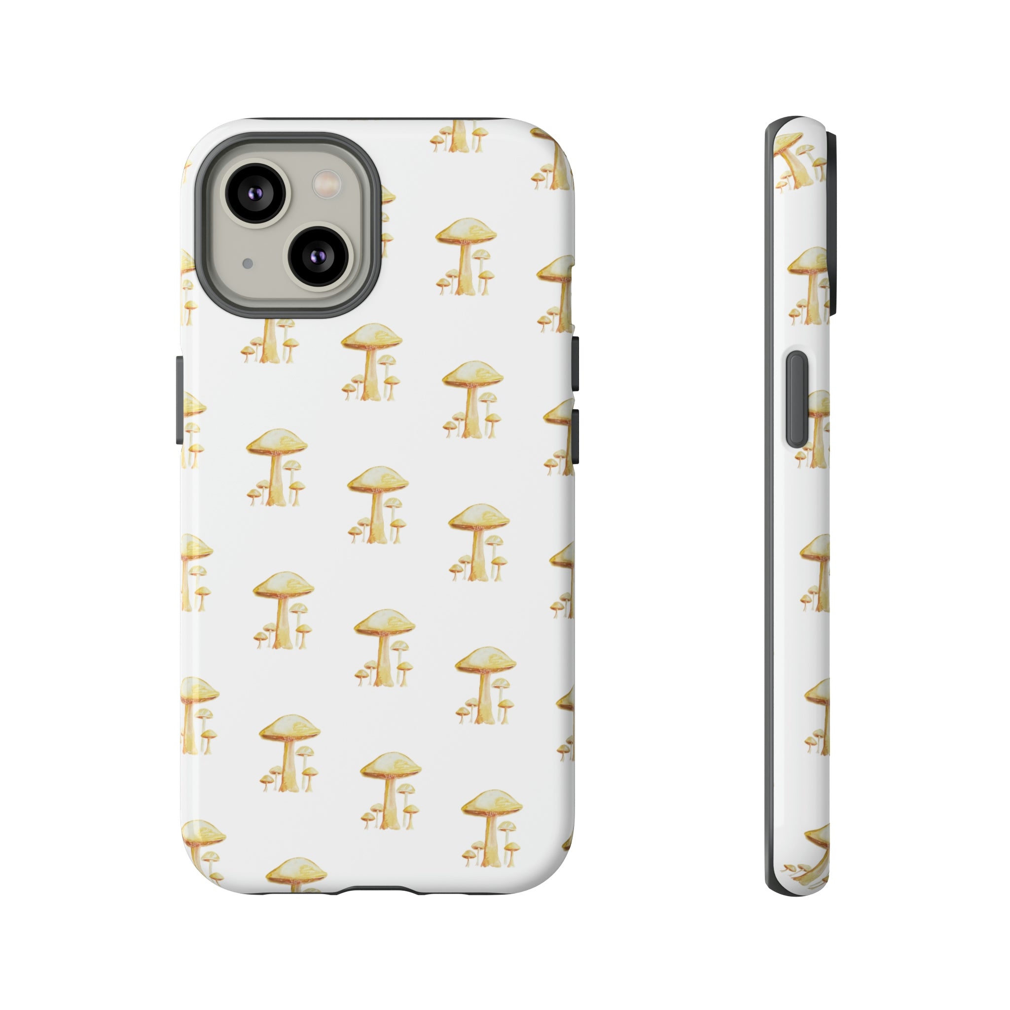 Golden Yellow Mushrooms on Cell Phone Cases | Tough Cases