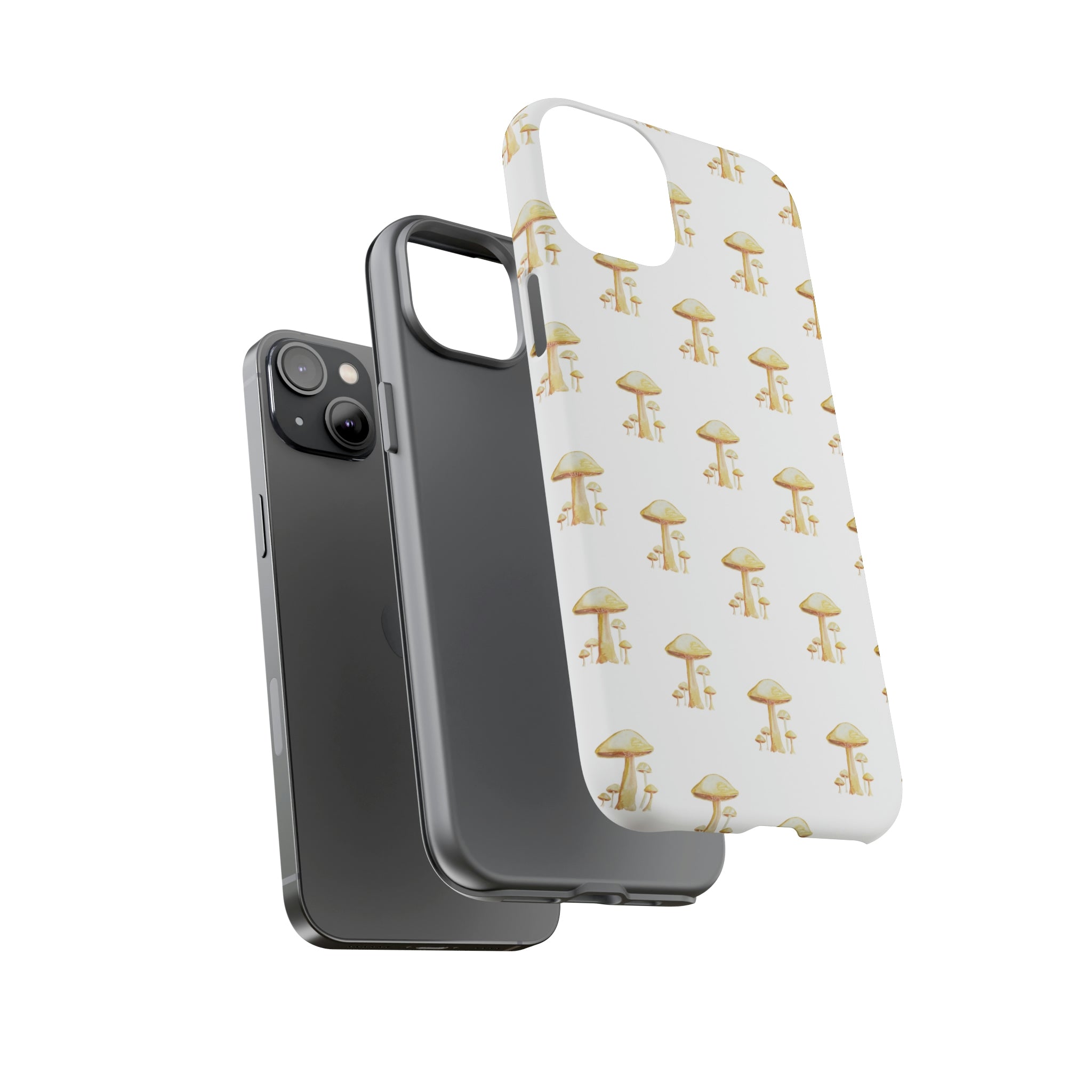 Golden Yellow Mushrooms on Cell Phone Cases | Tough Cases