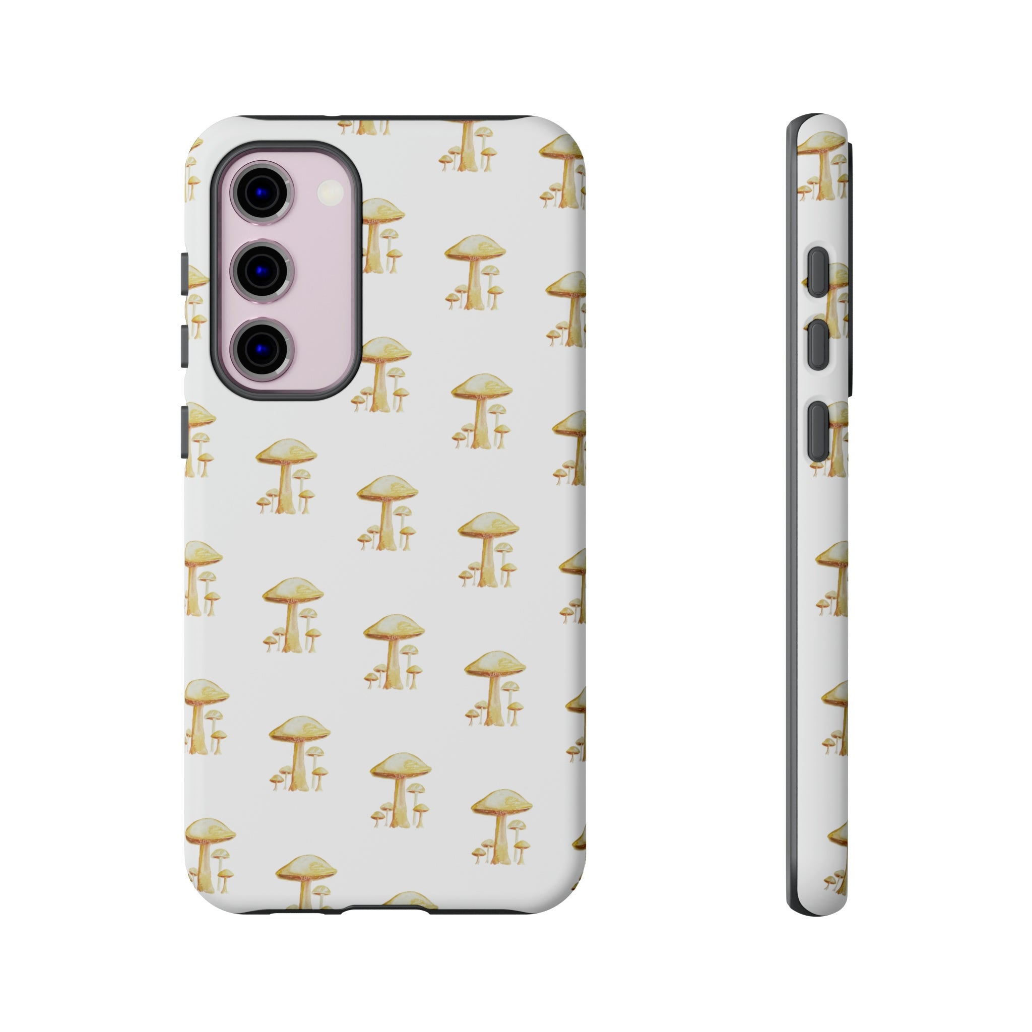 Golden Yellow Mushrooms on Cell Phone Cases | Tough Cases