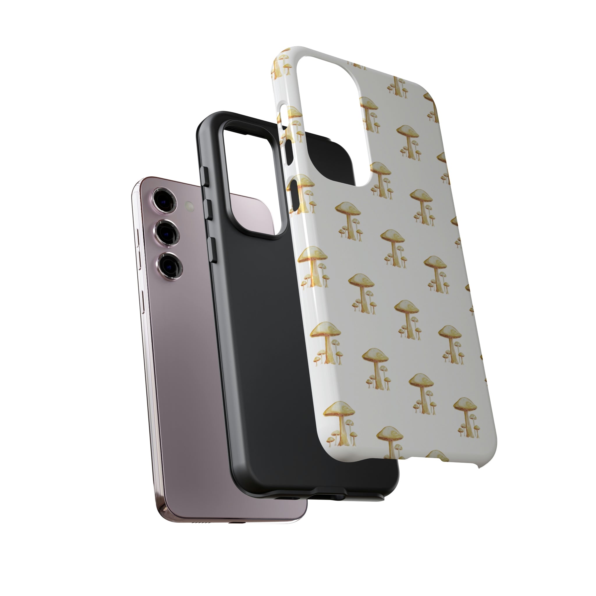 Golden Yellow Mushrooms on Cell Phone Cases | Tough Cases