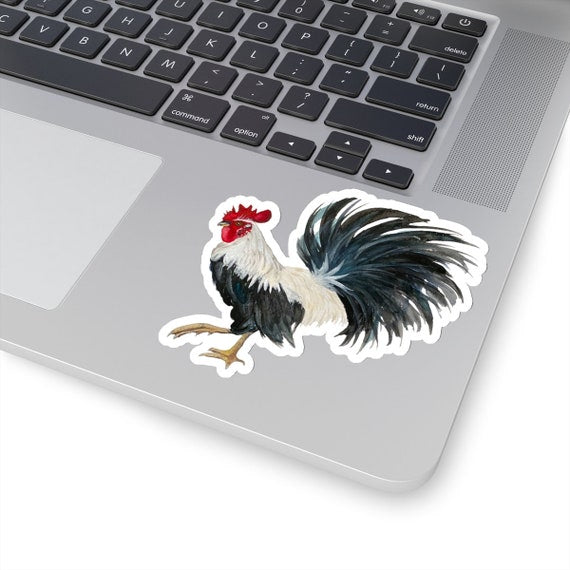 Sticker Chicken Cut Farm Chickens Kiss Cut Stickers | Large Removable Barnyard Roosters An ...